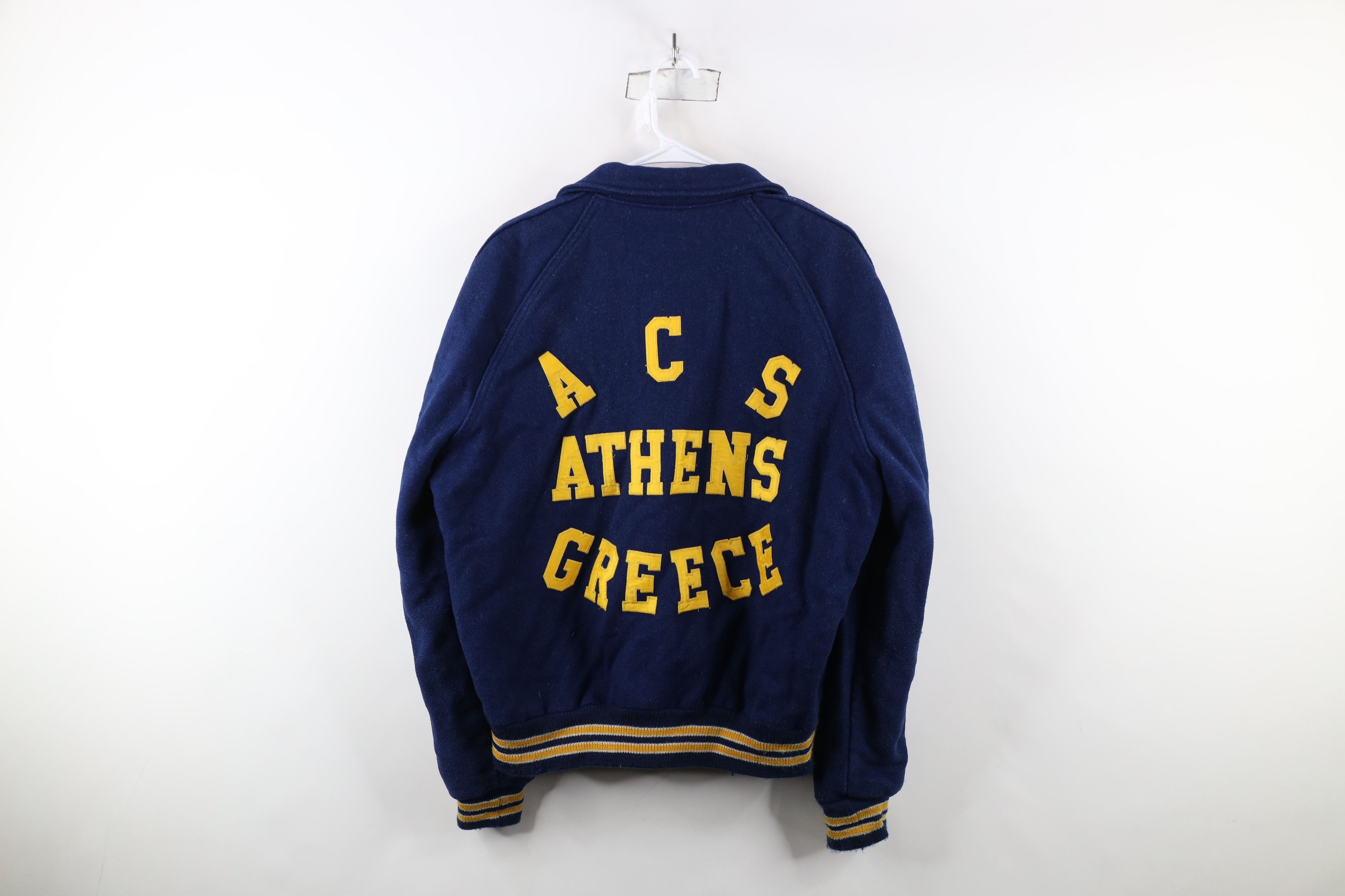 Vintage Vintage 70s Streetwear Wool ACS Athens Greece Varsity Jacket Size US XL / EU 56 / 4 - 11 Thumbnail