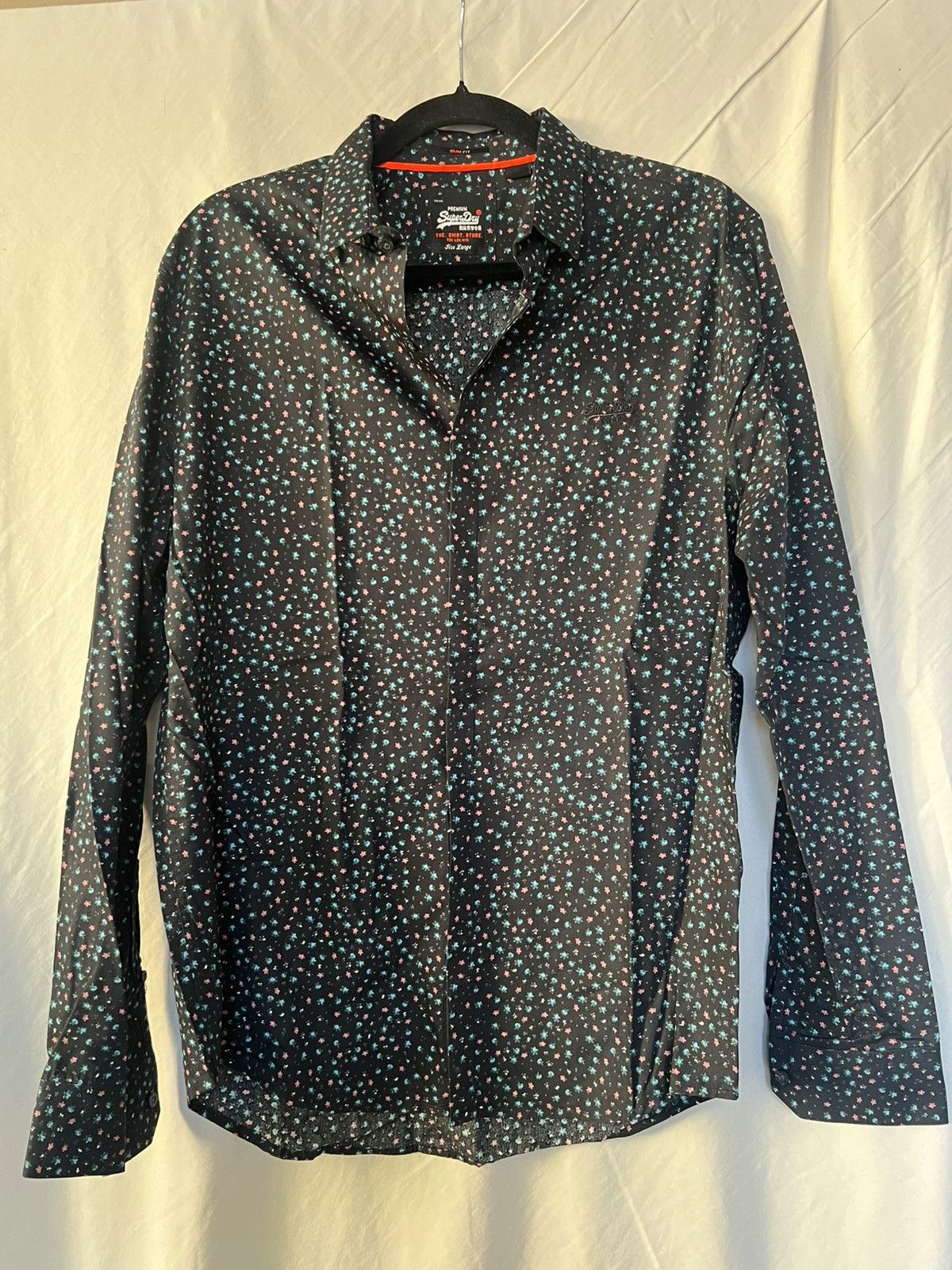Superdry SuperDry Slim Fit Shirt Size US L / EU 52-54 / 3 - 1 Thumbnail