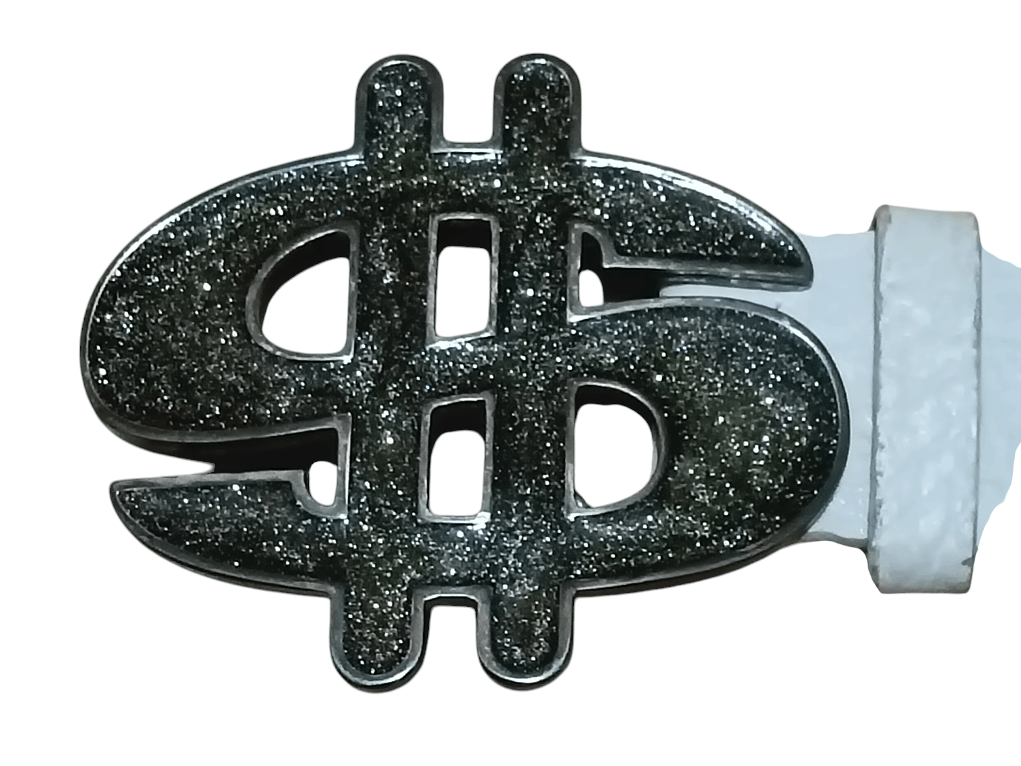 Emporio Armani EMPORIO ARMANI CROC EMBOSSED LEATHER BELT $ SYMBOL BUCKLE Size 34 - 2 Thumbnail