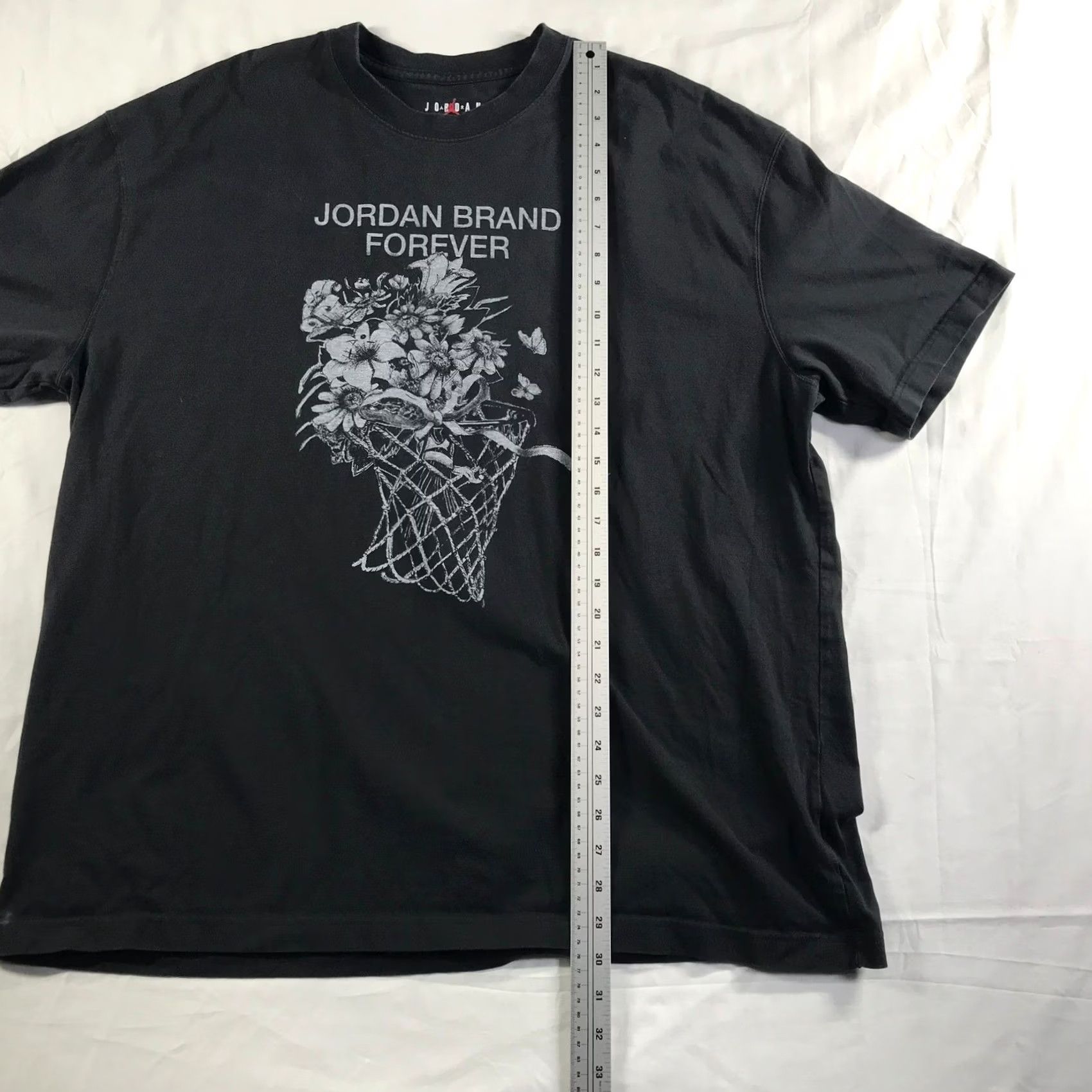 Jordan Brand Jordan Brand Nike Forever Floral Basketball Hoop Graphic T-Shirt Mens XL Black Size US XL / EU 56 / 4 - 2 Thumbnail