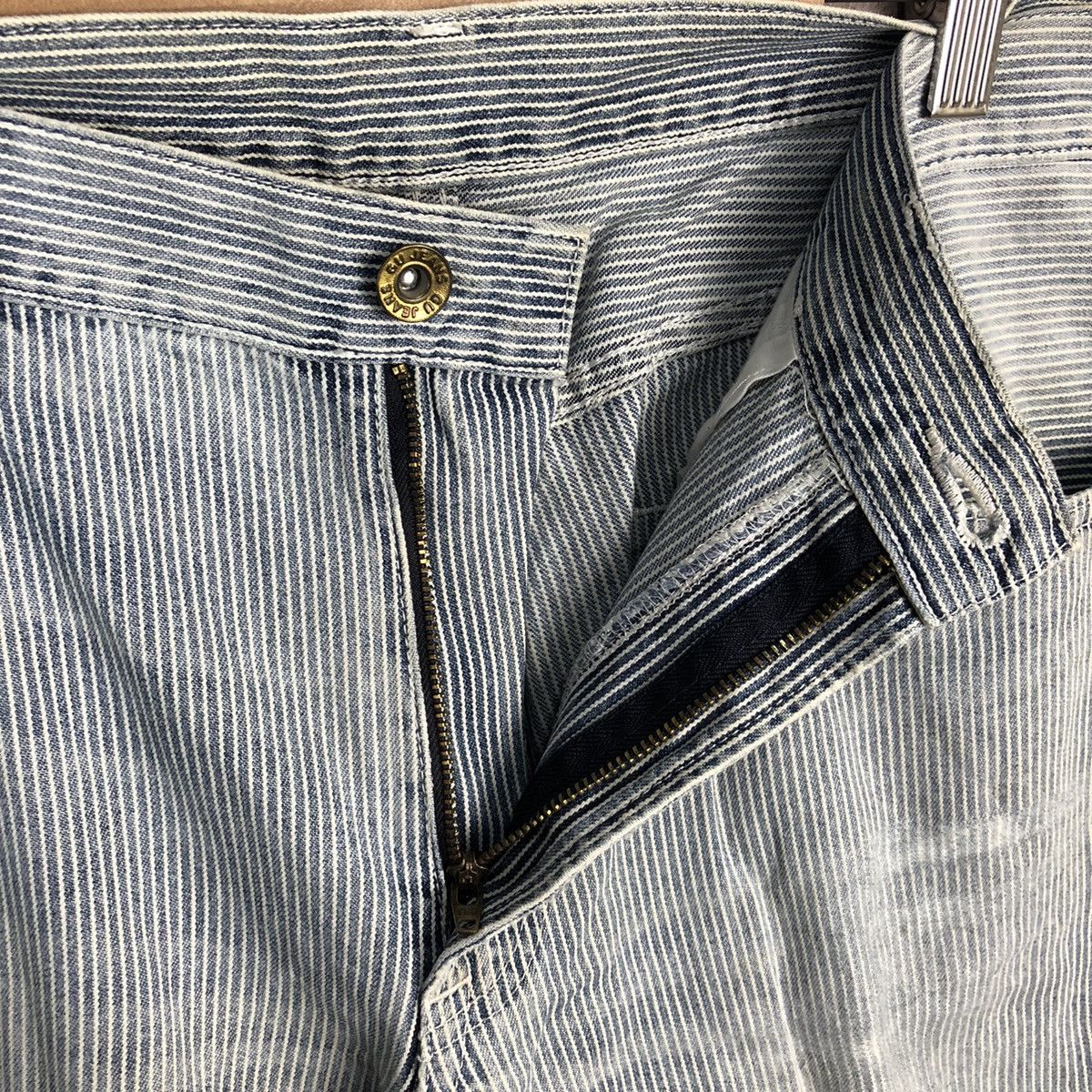 GU GU Grey Stripe Casual Pants #A346 Size US 33 - 13 Thumbnail