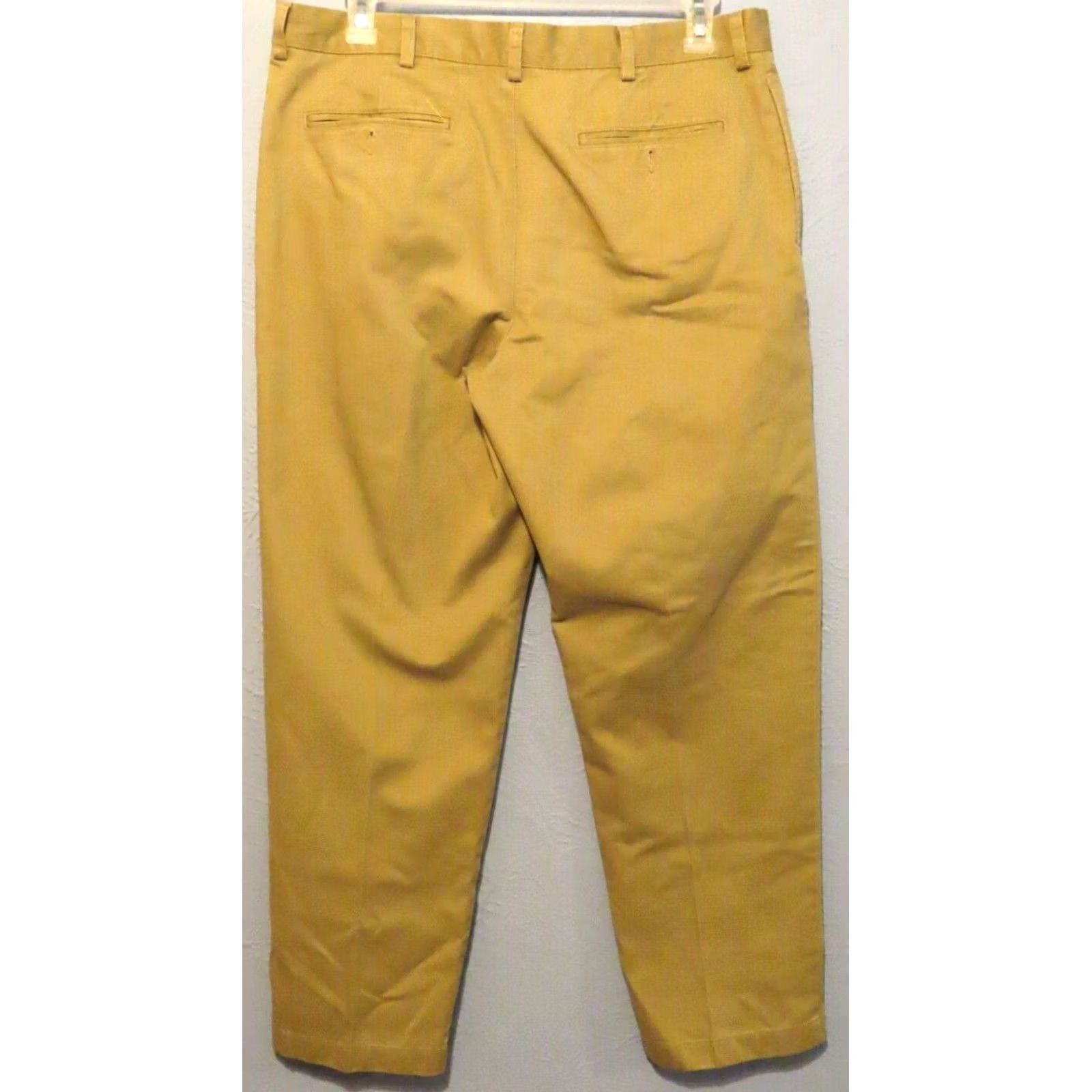Vintage VINTAGE L.L. Bean Pants Mens 36x30 Khaki Classic Fit Canvas Cotton Flat Front Zipper Button Logo Nature Mens Pants Size US 36 / EU 52 - 6 Thumbnail