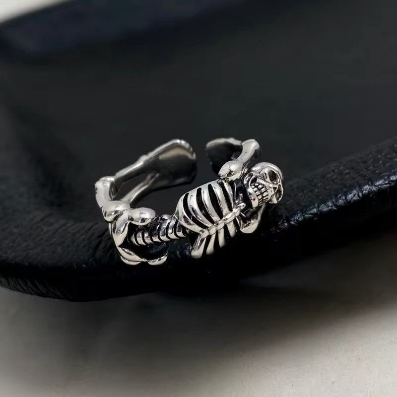 Jewelry 925 Sterling Silver Personality Big Ring Size ONE SIZE - 4 Thumbnail
