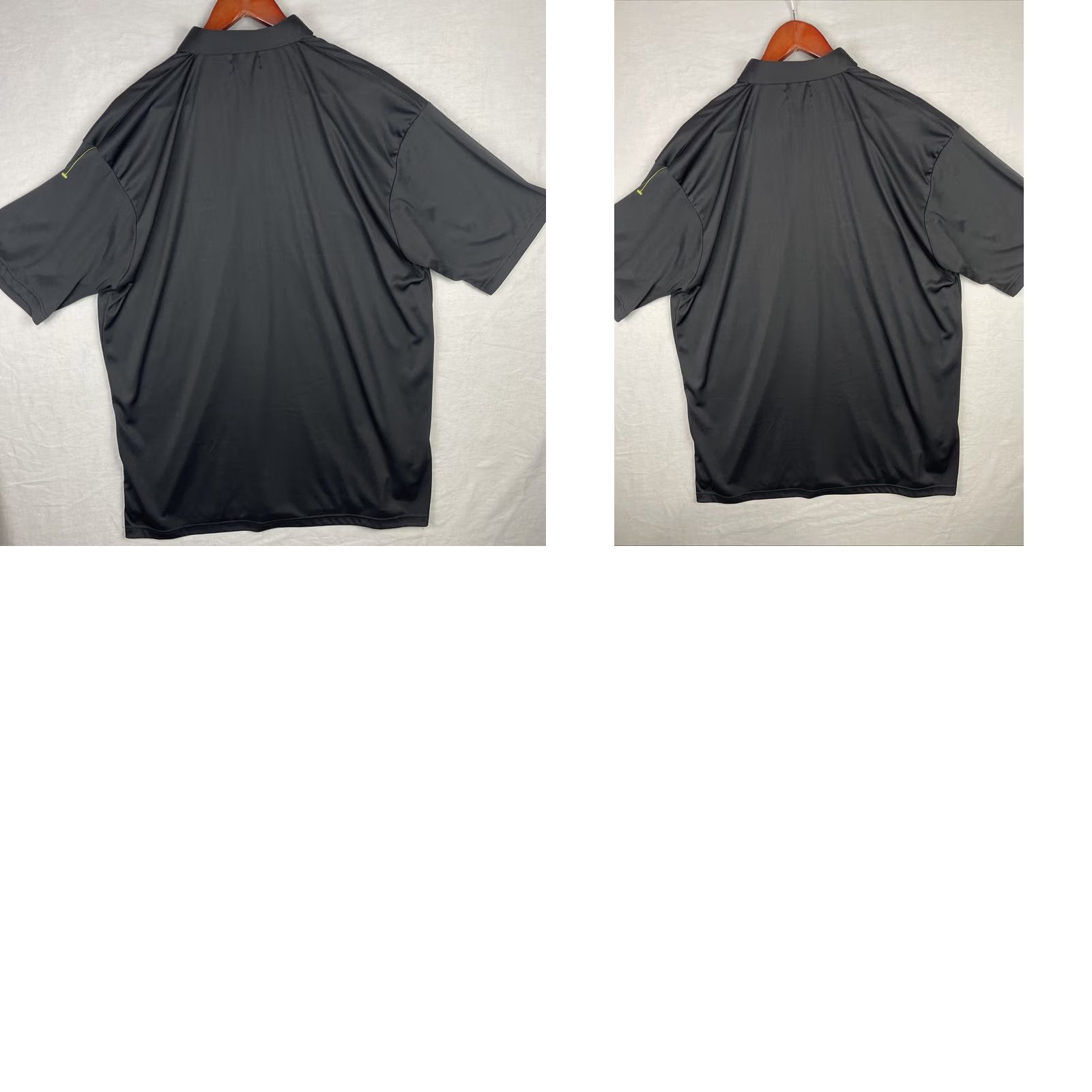 CO Collars & Co Shirt Mens XL Black Polo Button Down Dress Collar Preppy Stretch Size 46R - 8 Thumbnail