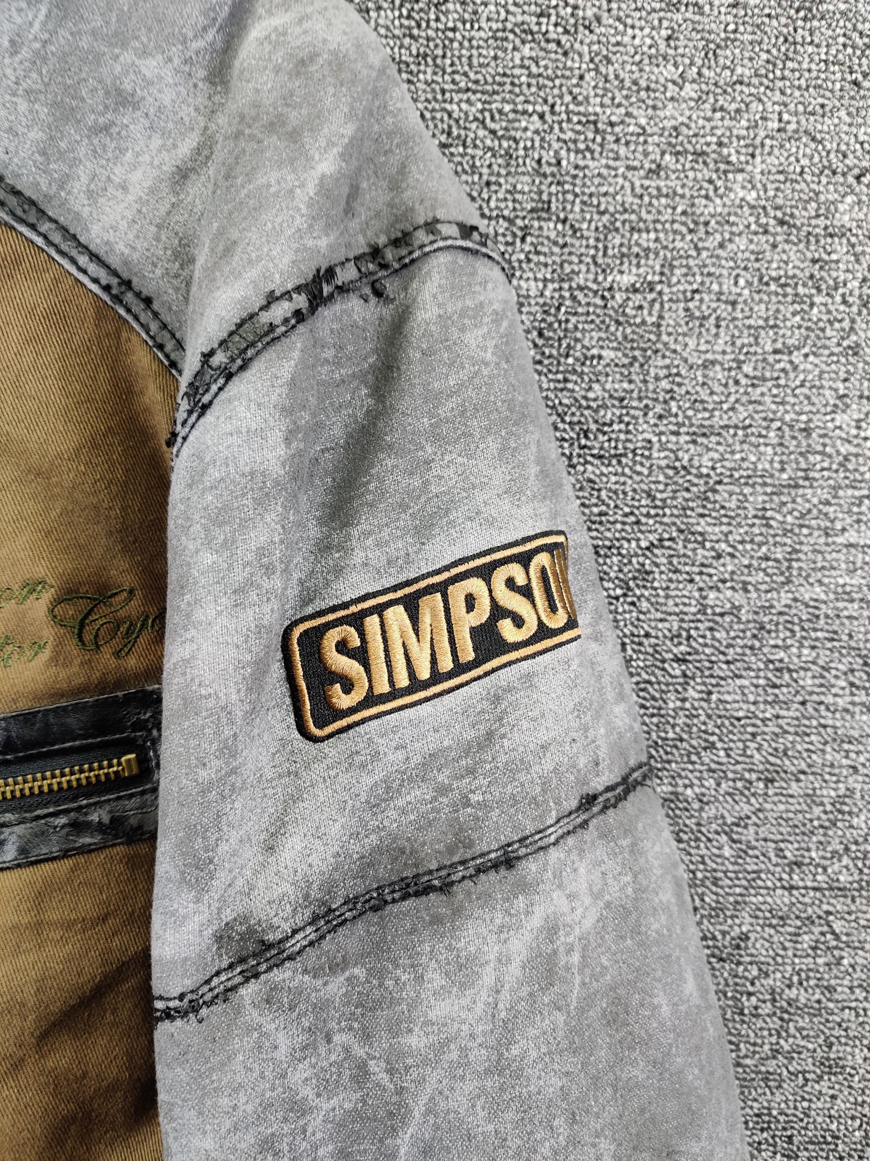Sports Specialties Vintage Simpson Motorcycle Bikers Riding Jacket Size US L / EU 52-54 / 3 - 10 Thumbnail