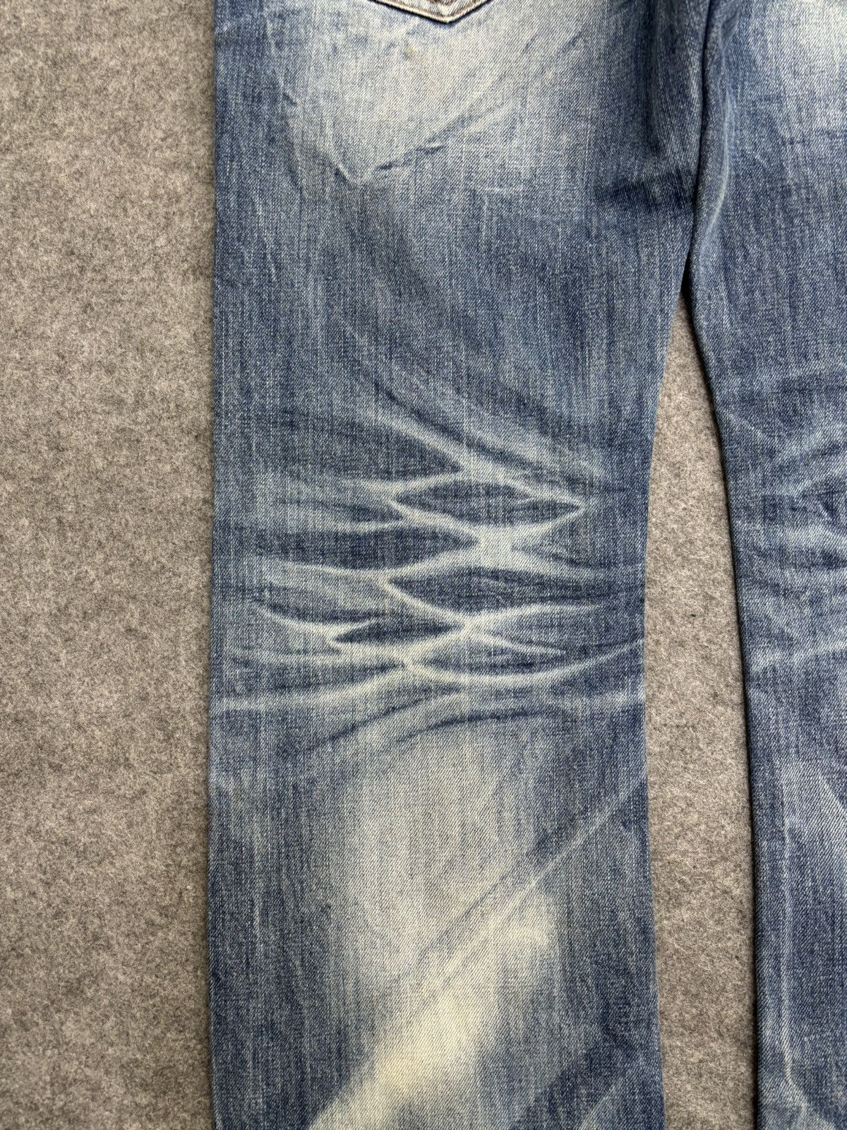 Japanese Brand 💥Sick Fades💥improves Distressed Heavy Art Fades Denim F534 Size US 33 - 13 Thumbnail