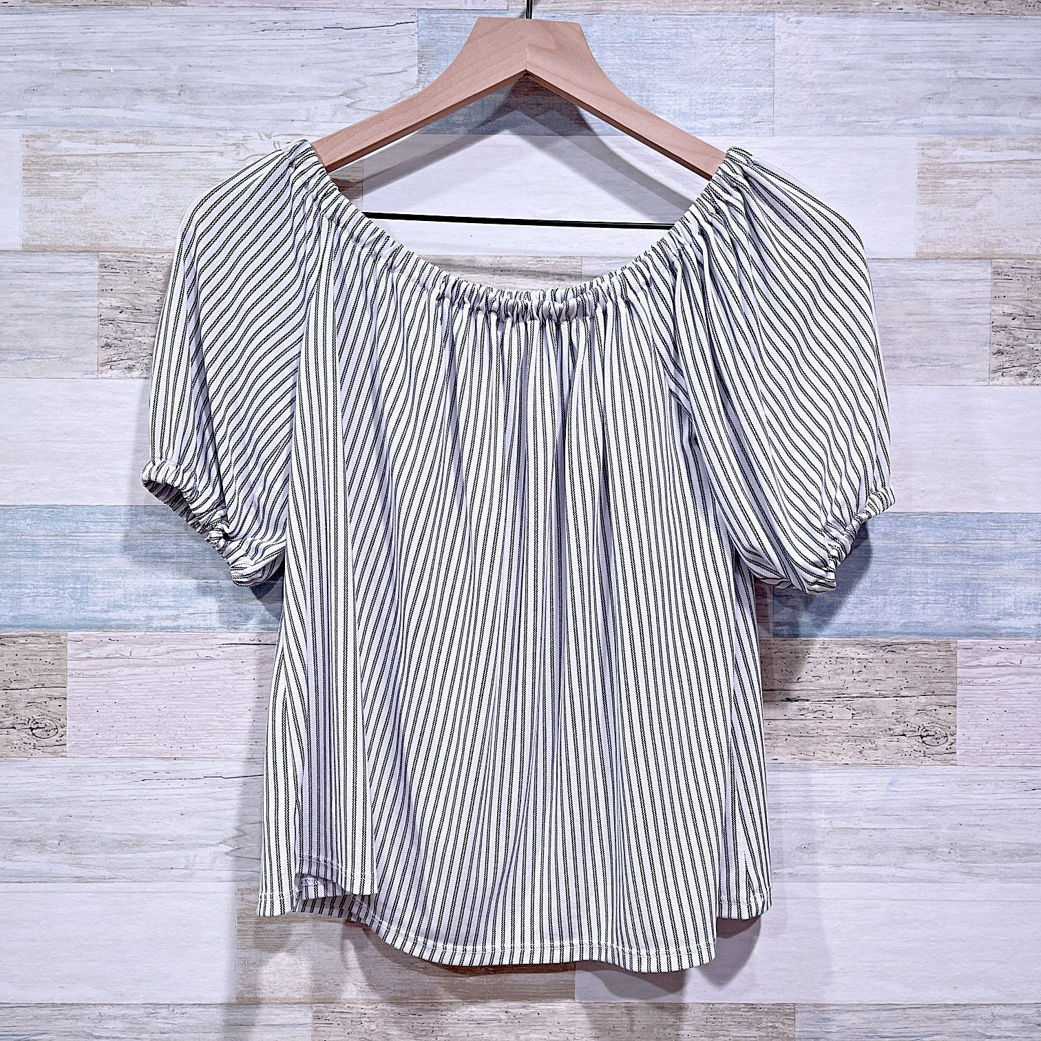 Loft LOFT Zig Zag Striped Off The Shoulder Top Womens XSP Size XS / US 0-2 / IT 36-38 - 1 Thumbnail