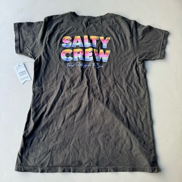 Other NWT SALTY CREW SUMMERTIME BOYFRIEND CHARCOAL T-SHIRT SZ S Size S / US 4 / IT 40 - 3 Thumbnail