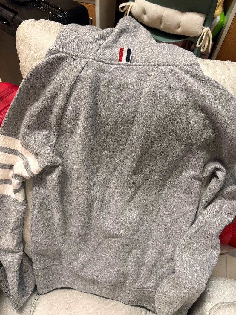 Thom Browne Thom Browne Grey hoodie Size US XXS / EU 40 - 4 Thumbnail