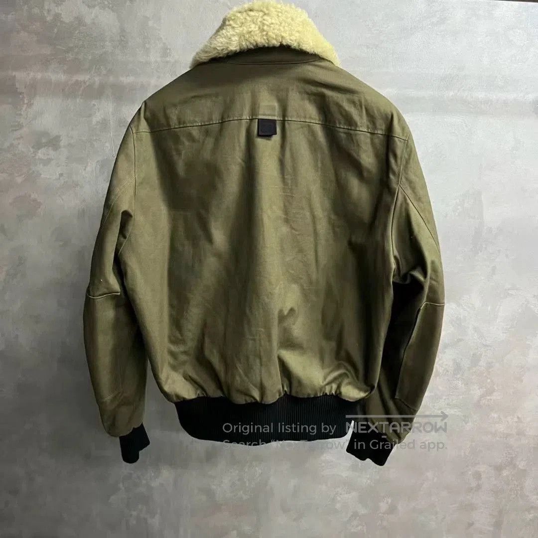 Saint Laurent Paris military green shearling collar jacket. Size US L / EU 52-54 / 3 - 2 Thumbnail