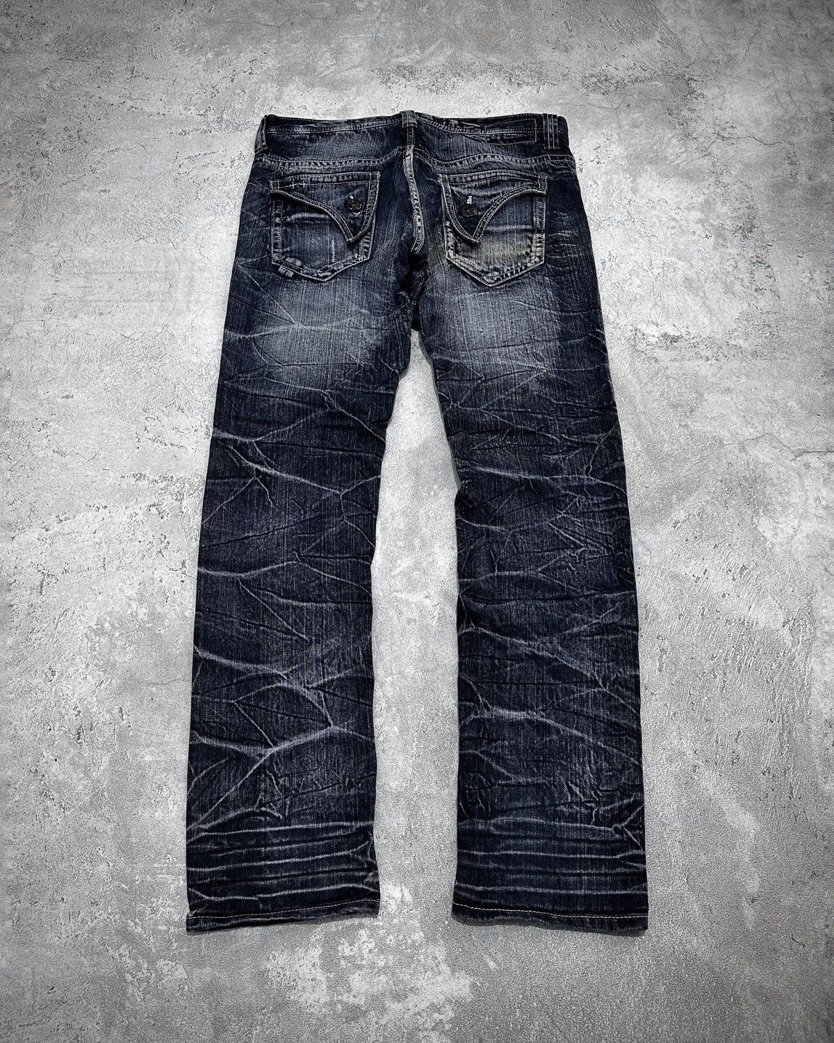 Japanese Brand Blow By Blue Japan Faded Jeans Lgb Ifsixwasnine Style Size US 32 / EU 48 - 6 Thumbnail