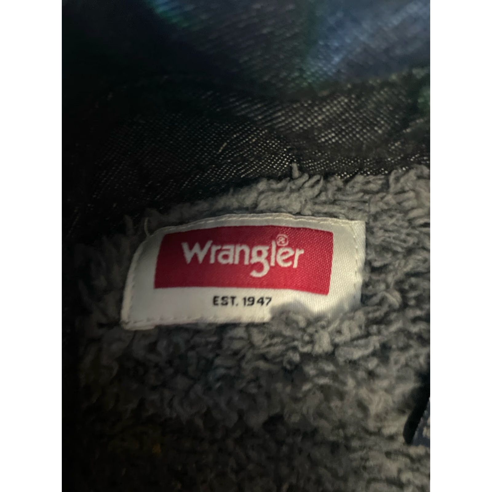 Wrangler Wrangler Denim Padded Jacket Overshirt Men's Large Black Outdoor Workwear Jacket Size US L / EU 52-54 / 3 - 6 Thumbnail