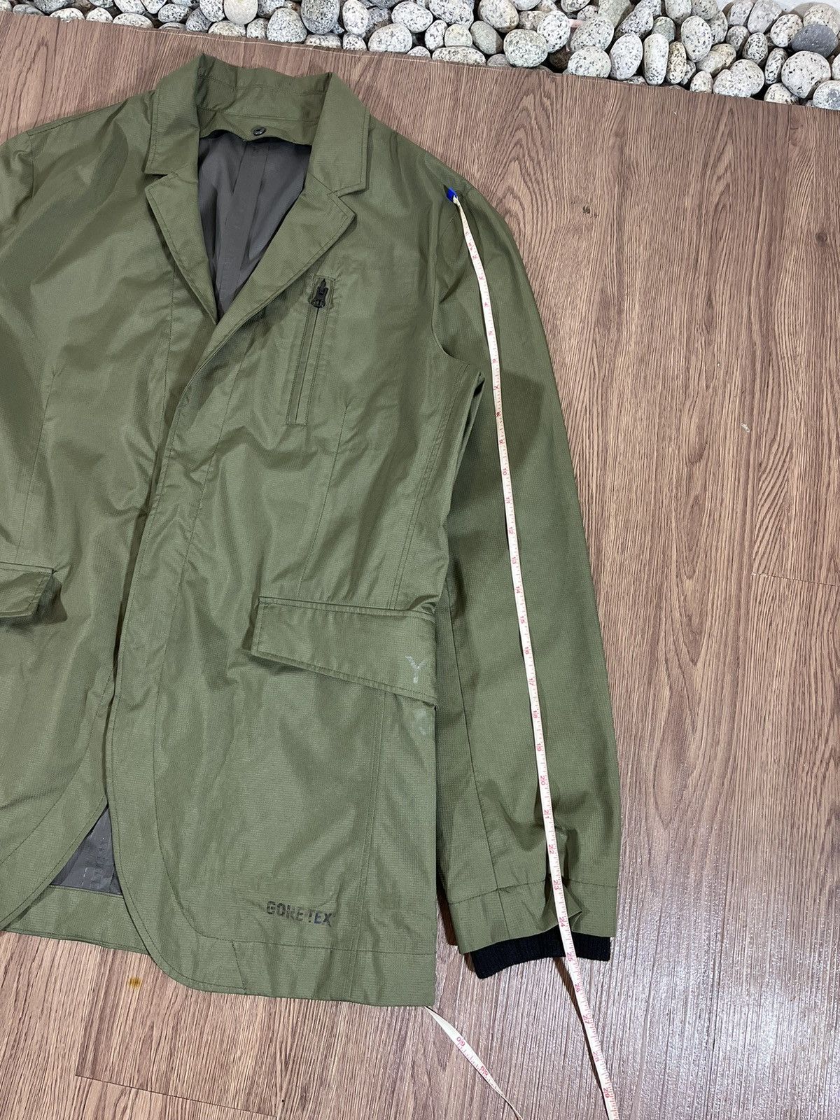 Y-3 Adidas Y-3 Gore-Tex Technical Tailored Blazer – Olive Green Size 40R - 16 Thumbnail