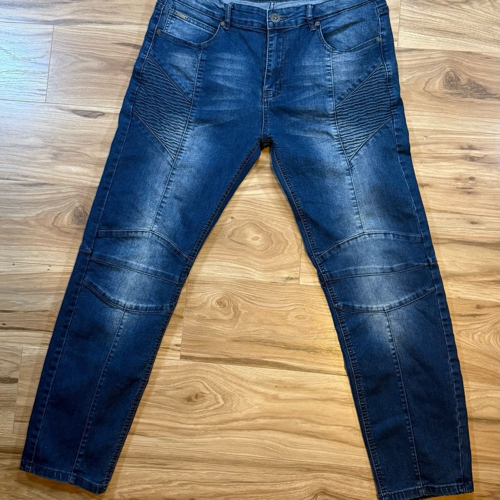 Z Brand V19-69 Men’s W34 L30 Moto Panel Jeans Blue Size US 34 / EU 50 - 1 Thumbnail