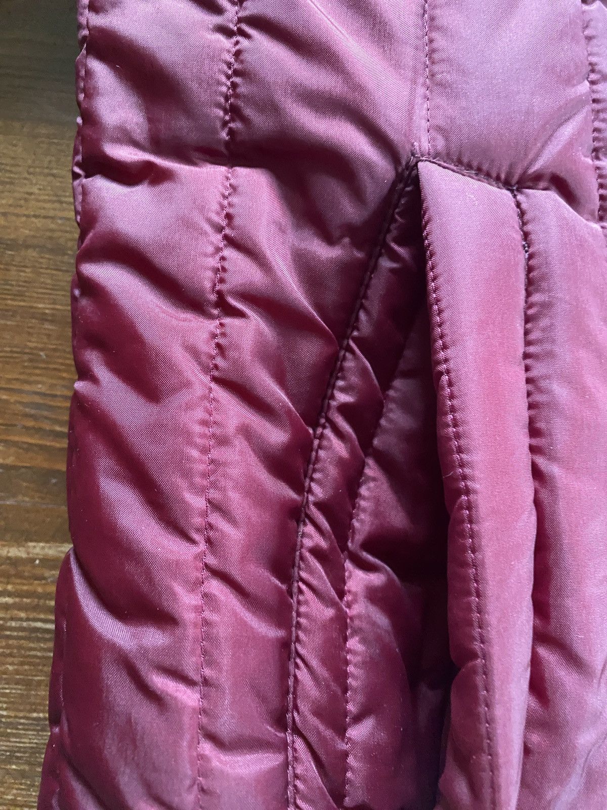 Sears × Vintage Vintage 70’s Sears Vertical Puffer Burgundy Full Zip Jacket Size US S / EU 44-46 / 1 - 9 Thumbnail