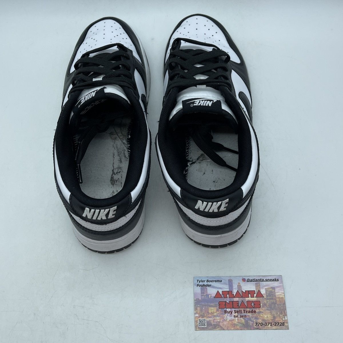 Nike Dunk low black white Size US 9.5 / EU 42-43 - 6 Thumbnail