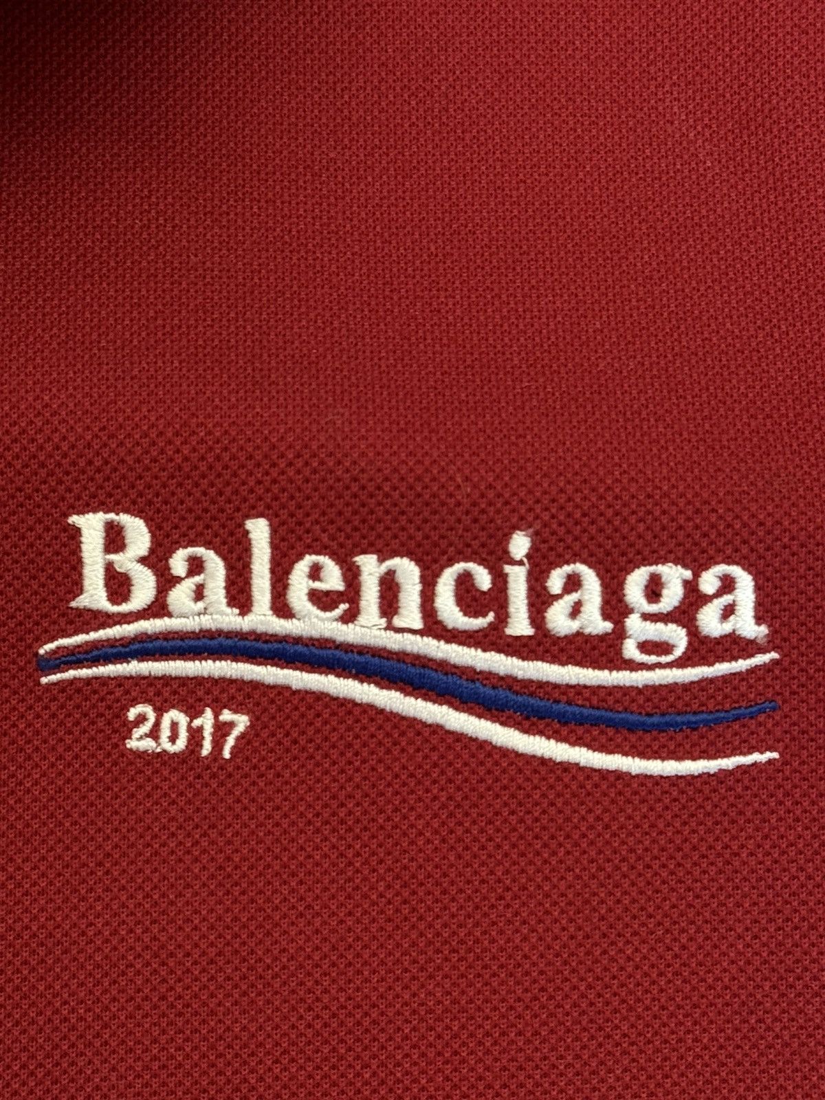 Balenciaga BALENCIAGA red polo AW17 Size US L / EU 52-54 / 3 - 3 Thumbnail