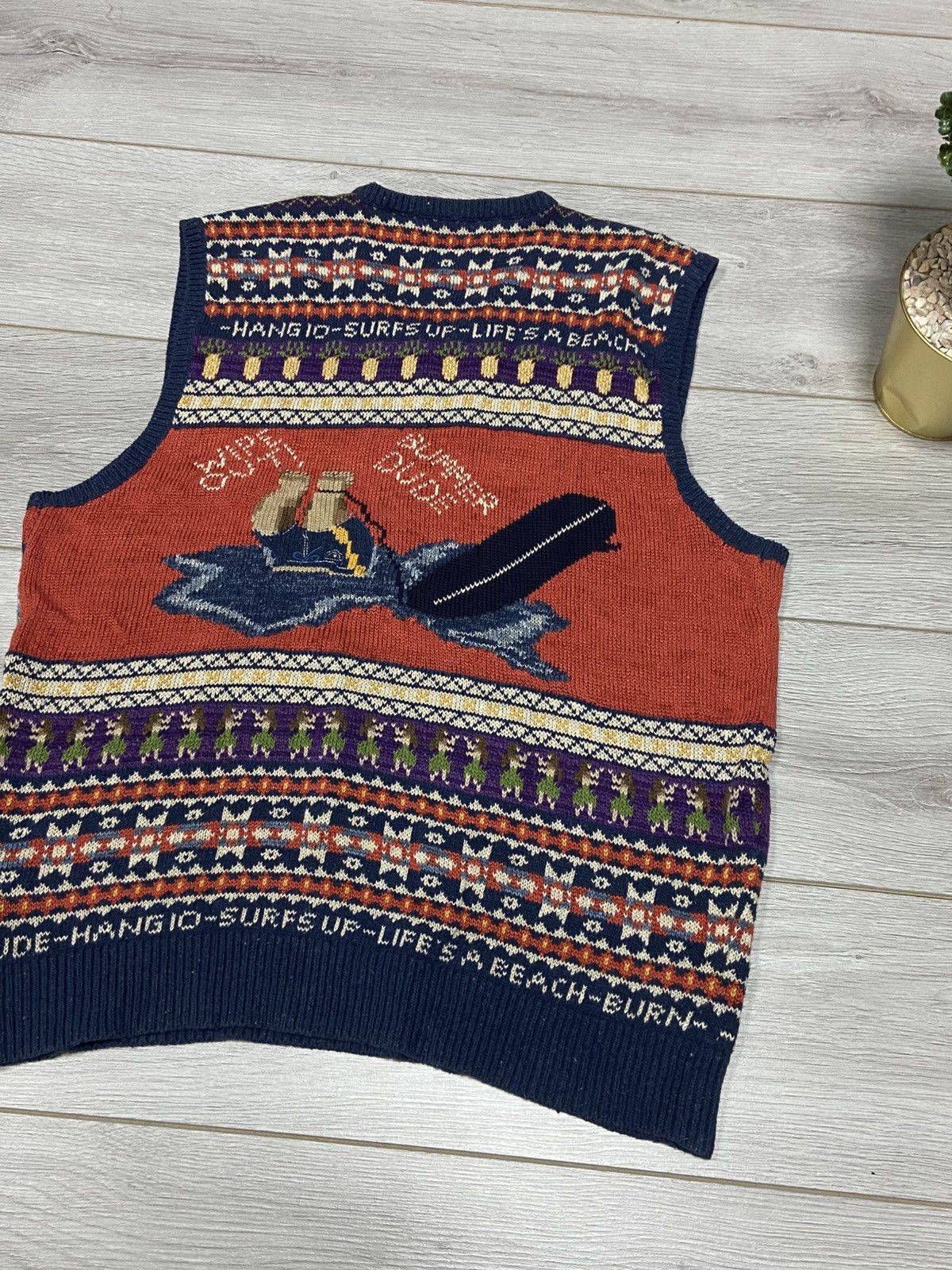 Polo Ralph Lauren Polo Ralph Lauren Vest Isle Bear Surfer Hawaii linen Silk Size US L / EU 52-54 / 3 - 9 Thumbnail