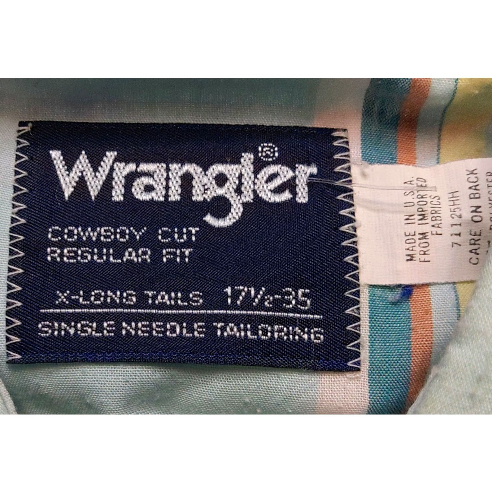 Wrangler Wrangler Vtg 90s Pastel Stripe Pearl Snap Button-Down Shirt Western Rodeo XLT Mens Shirt Size US XL / EU 56 / 4 - 7 Thumbnail