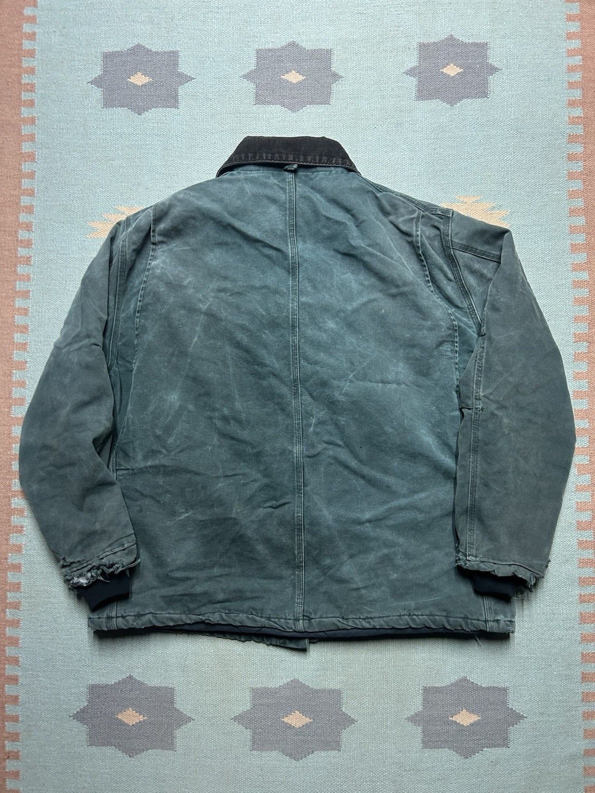 Vintage Vtg Carhartt J22 HTG Arctic Work Jacket Hunter Green Fade XL Size US XL / EU 56 / 4 - 7 Thumbnail