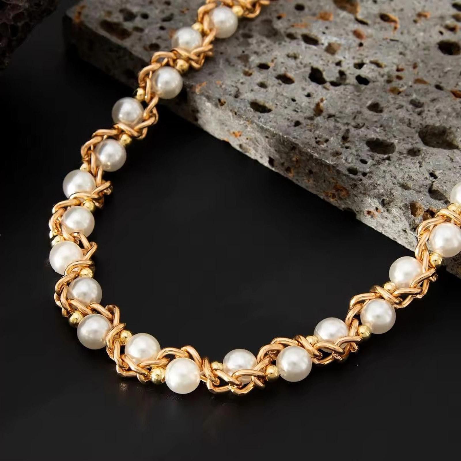 Other Imitation Pearl Wallet Chain, Pants Chain Size ONE SIZE - 5 Thumbnail