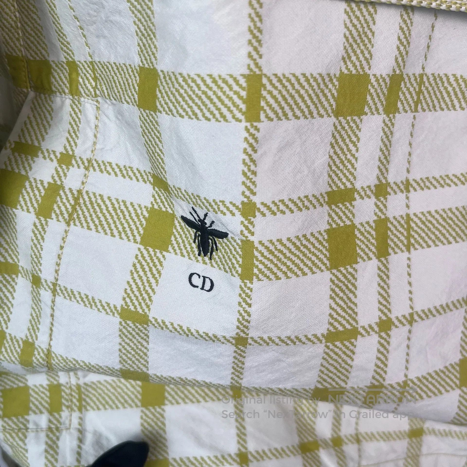 Dior Dior Lemon yellow plaid logo letter hooded windbreaker jac Size US XS / EU 42 / 0 - 4 Thumbnail
