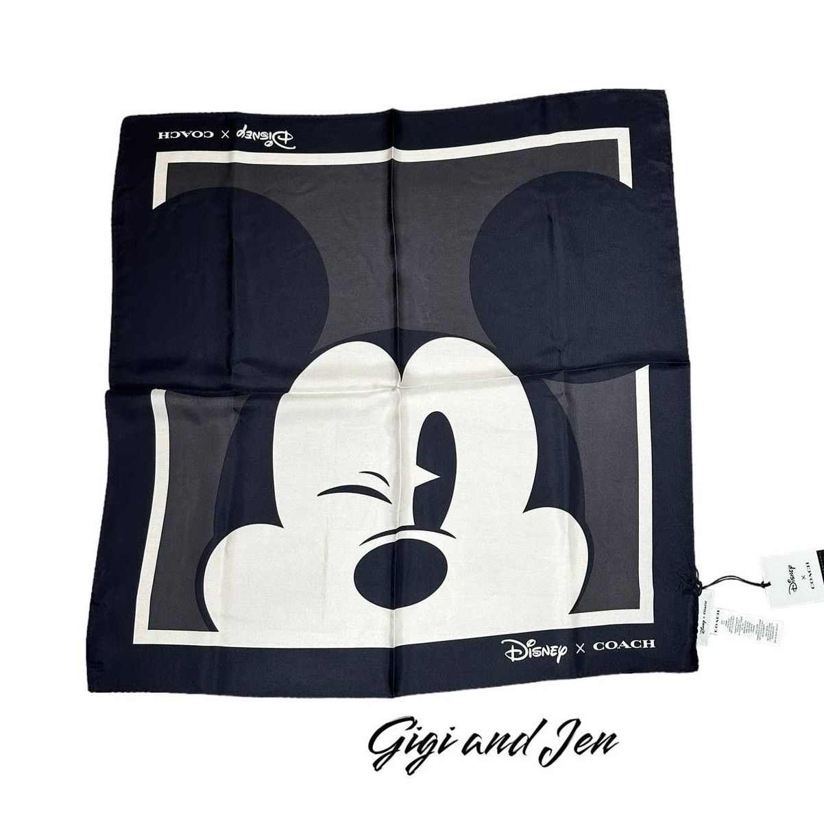 Coach Coach Disney X Coach Mickey Mouse Silk Bandana Size ONE SIZE - 1 Thumbnail