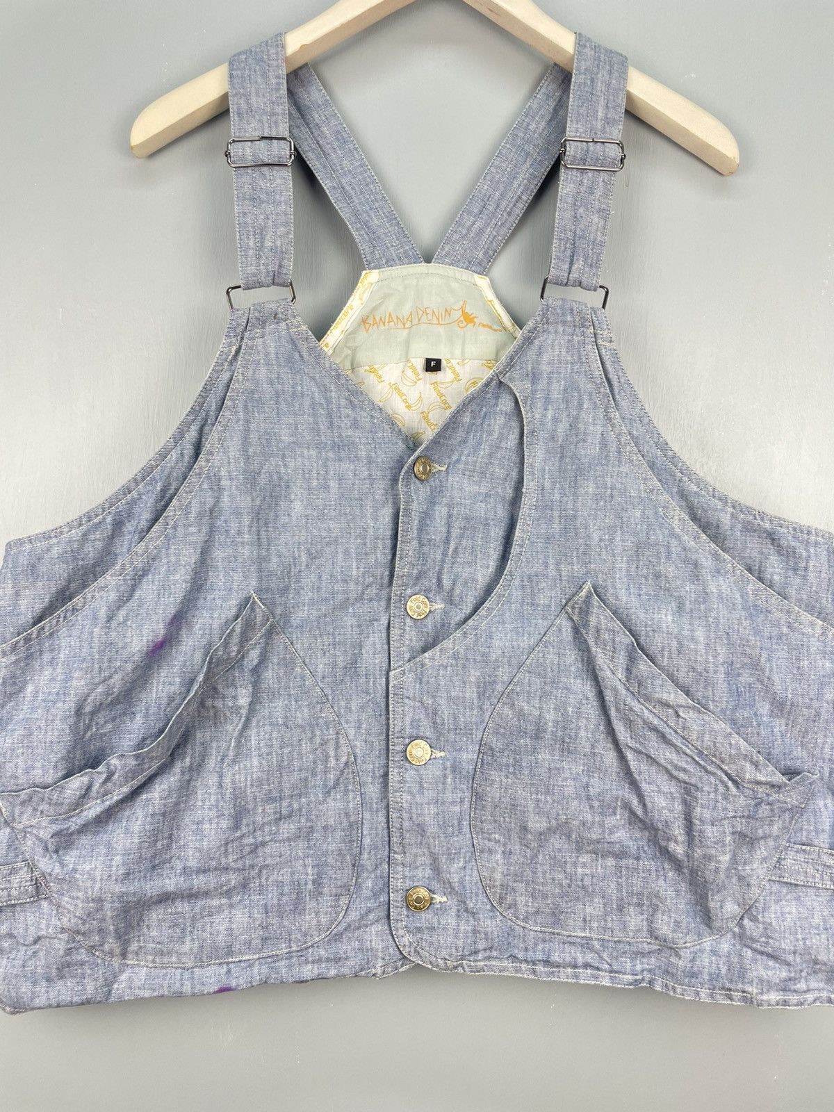 Japanese Brand Fieldcore Banana Denim vest multi pocket Size XL / US 12-14 / IT 48-50 - 3 Thumbnail