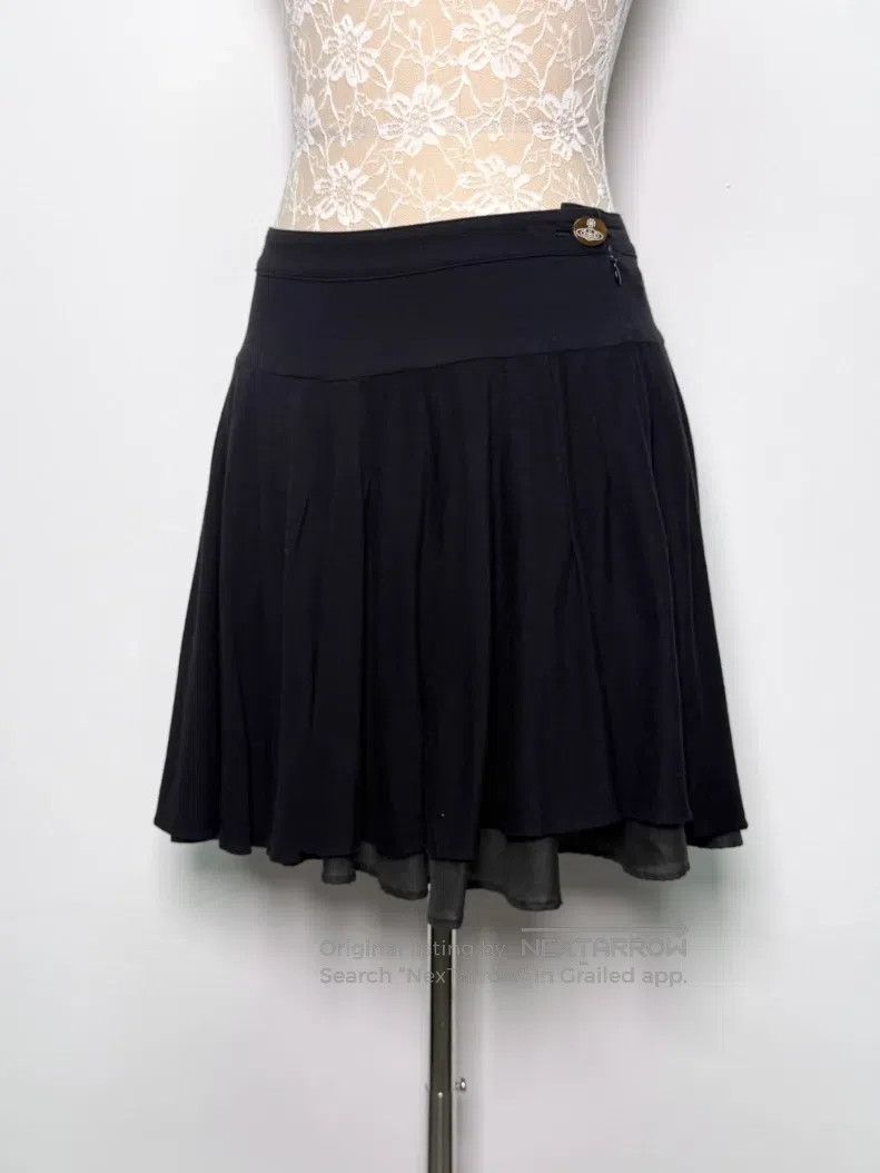 Vivienne Westwood Vivienne Westwood size 2 Black and Gray Irregular Hem Pleat Size 22" - 1 Thumbnail
