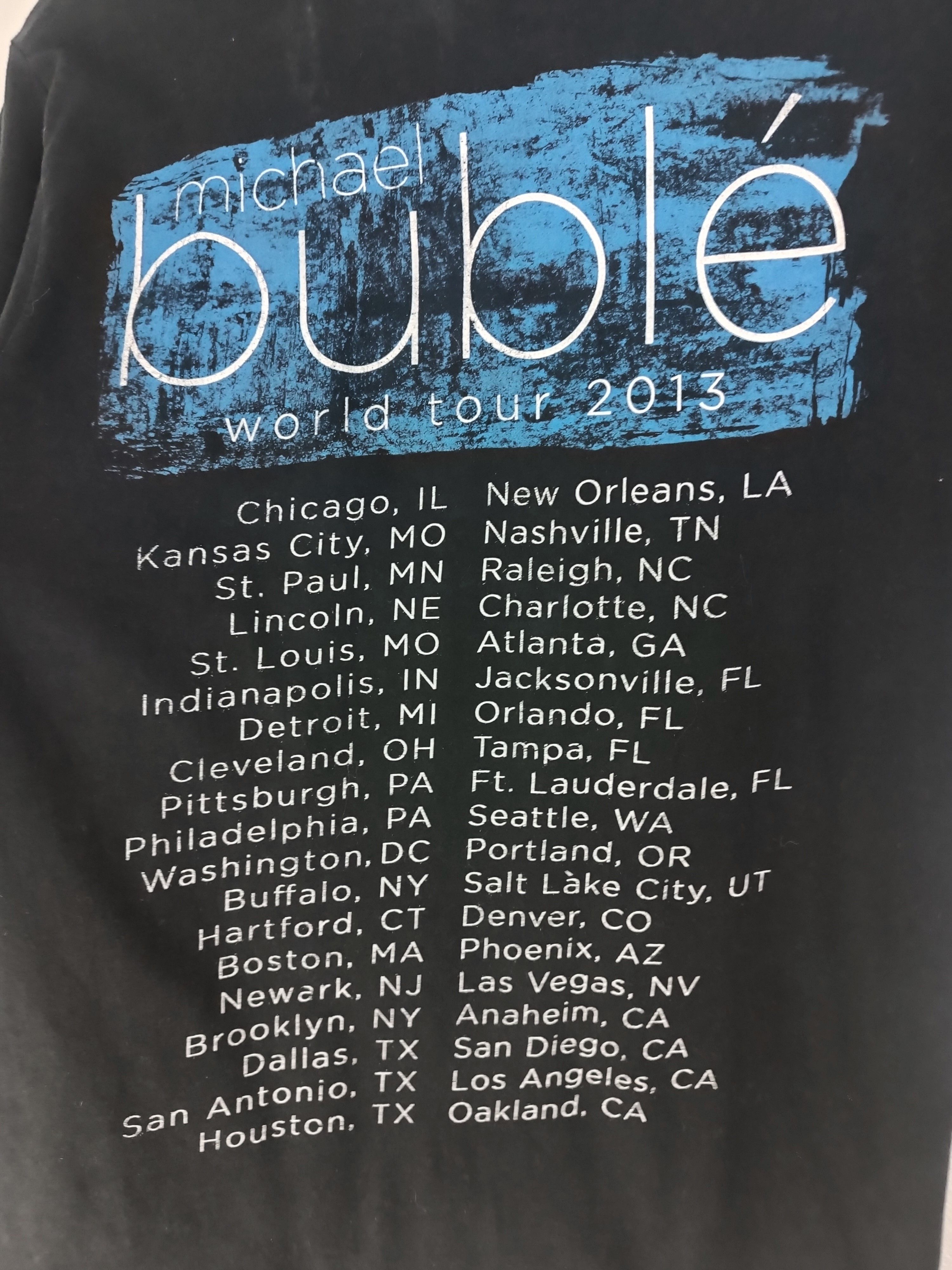 Vintage VINTAGE 2013 MICHAEL BUBLE WORLD TOUR TWAIN SINATRA ELVIS Size US M / EU 48-50 / 2 - 13 Thumbnail