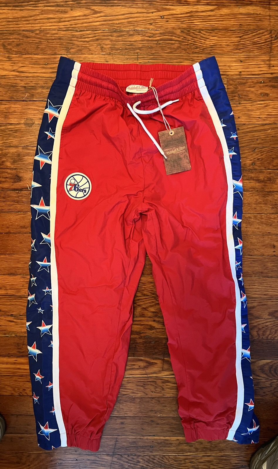 Mitchell & Ness 76ers Mitchell & Ness Break Away Sweatpants Size US 30 / EU 46 - 2 Thumbnail