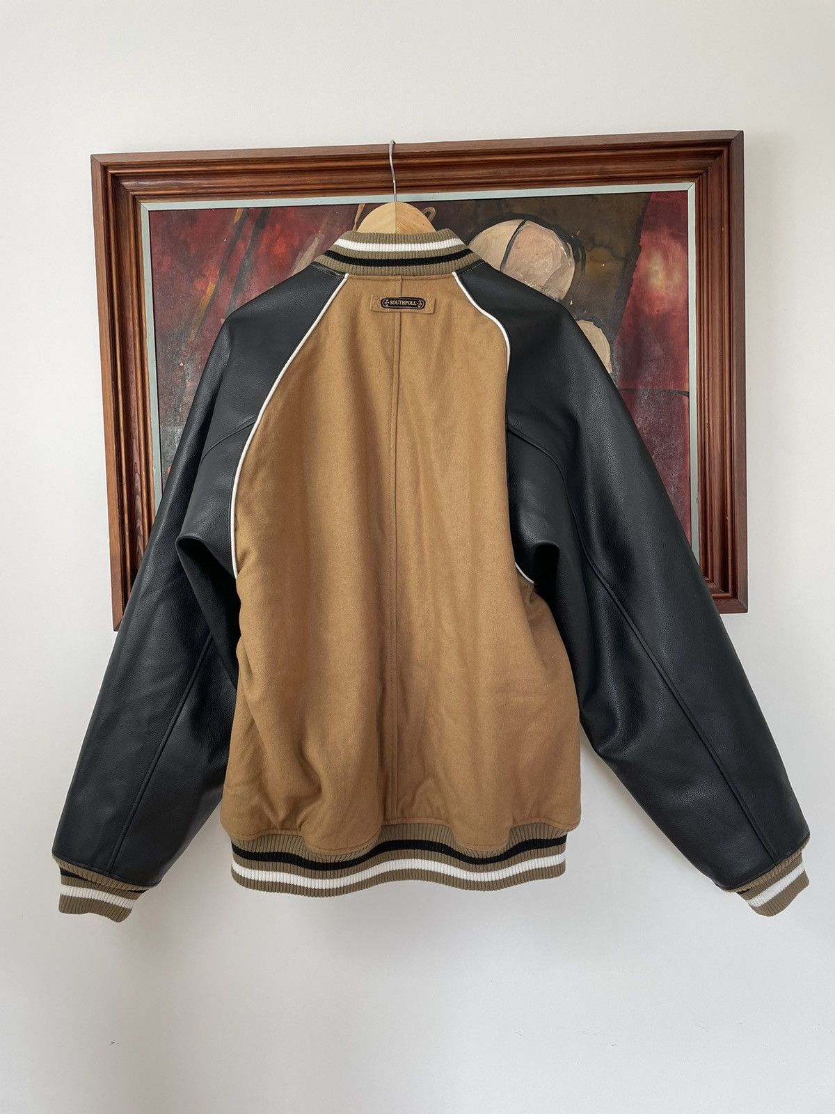 Southpole SouthPole Vintage Y2k Wool Leather Varsity Jacket Rap Skate Size US L / EU 52-54 / 3 - 2 Thumbnail
