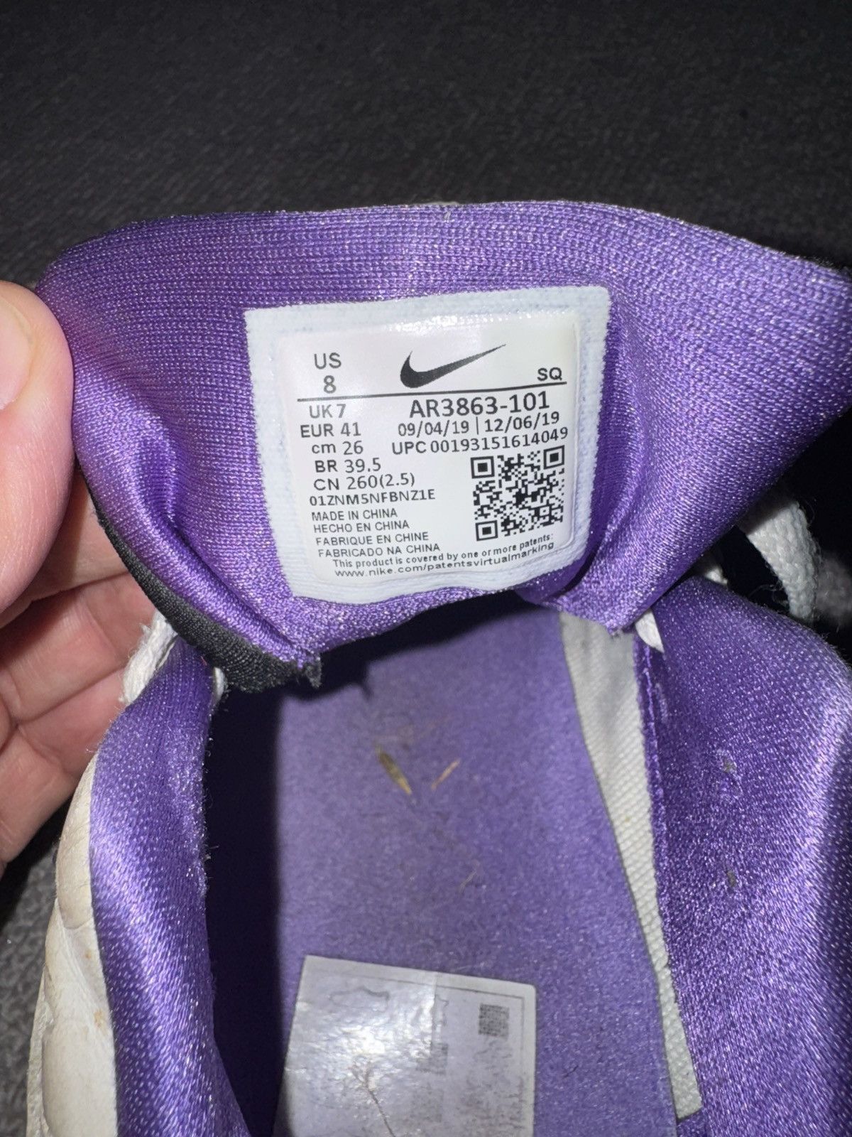 Nike Nike Air Max 1 “DNA Series /Purple Punch” 2020)– UK 7 – Used Size US 7 / EU 40 - 6 Thumbnail