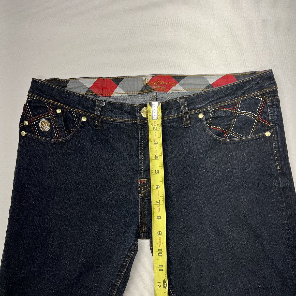 Pepe Jeans × Vintage VTG Pepe Jeans Blue Flared Bootcut London Pocket Patch Y2K Size 34" / US 12 / IT 48 - 23 Thumbnail