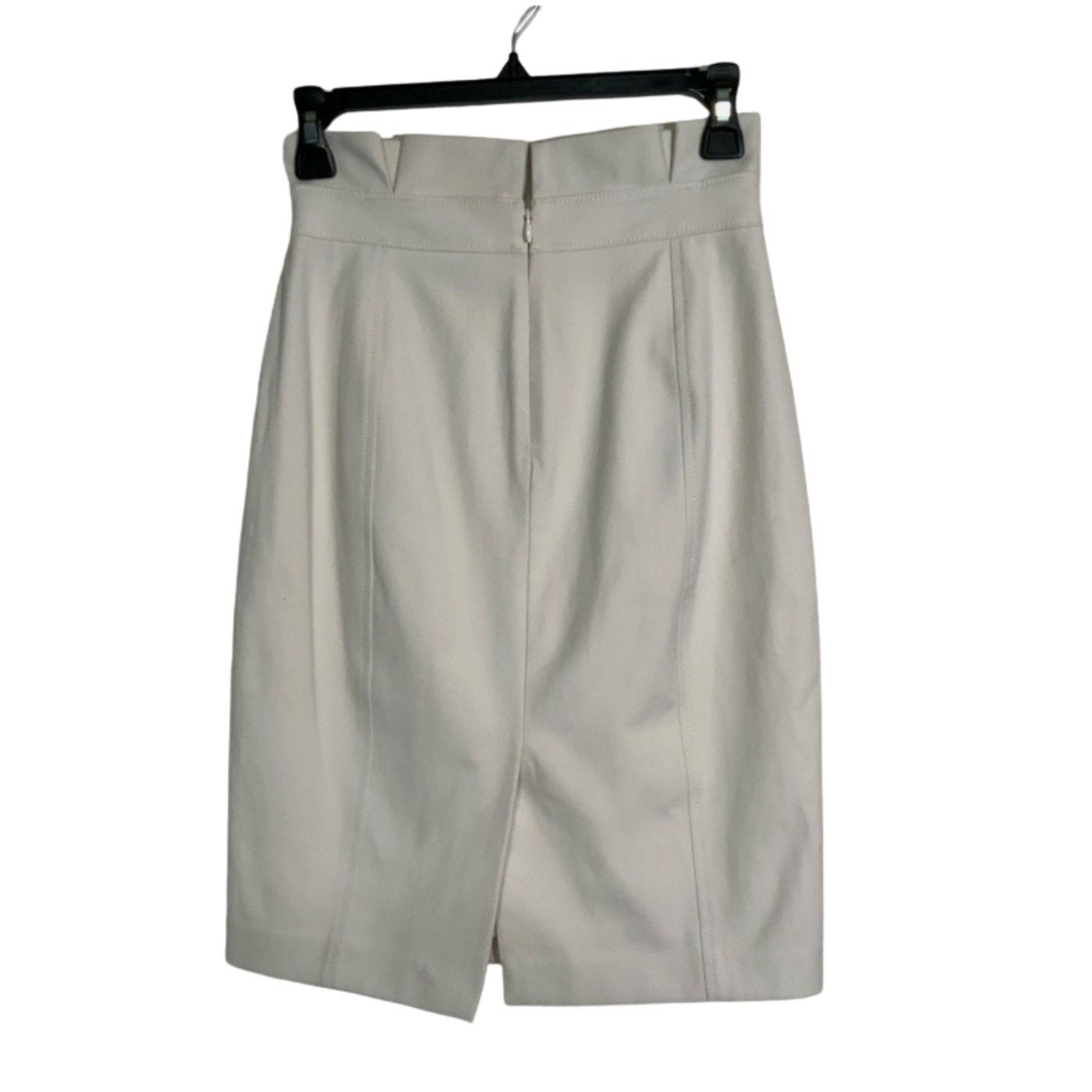 White House Black Market White House Black Market Cream Midi Pencil Skirt Size 00 Size 24" / US 00 / IT 34 - 2 Thumbnail