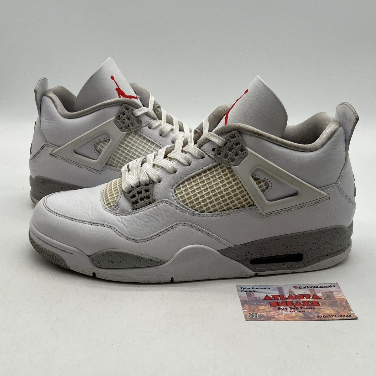 Jordan Brand Air Jordan 4 white Oreo Size US 11.5 / EU 44-45 - 1 Thumbnail