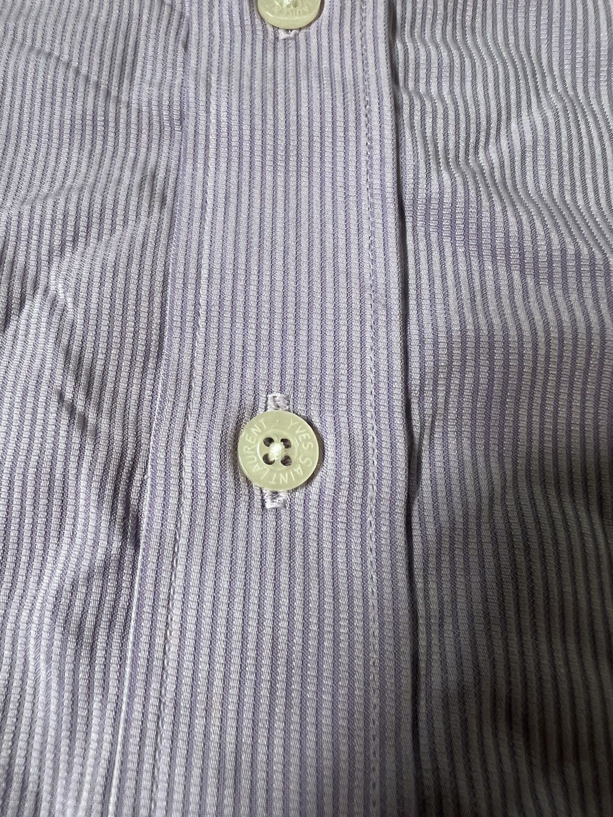Yves Saint Laurent Yves Saint Laurent Shirt Button Ups Purple Size US L / EU 52-54 / 3 - 8 Thumbnail