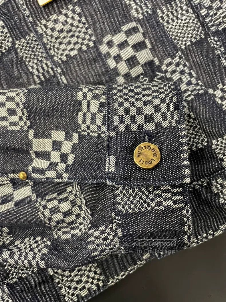 Louis Vuitton Louis Vuitton Checkerboard denim jacket Size US L / EU 52-54 / 3 - 6 Thumbnail