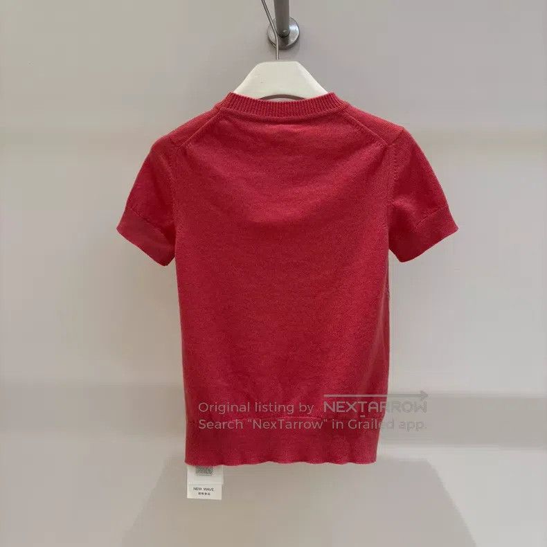 Hermes Hermes Women's Crewneck Knit Short Sleeve Sweater Size XXS / US 00 / IT 34 - 2 Thumbnail
