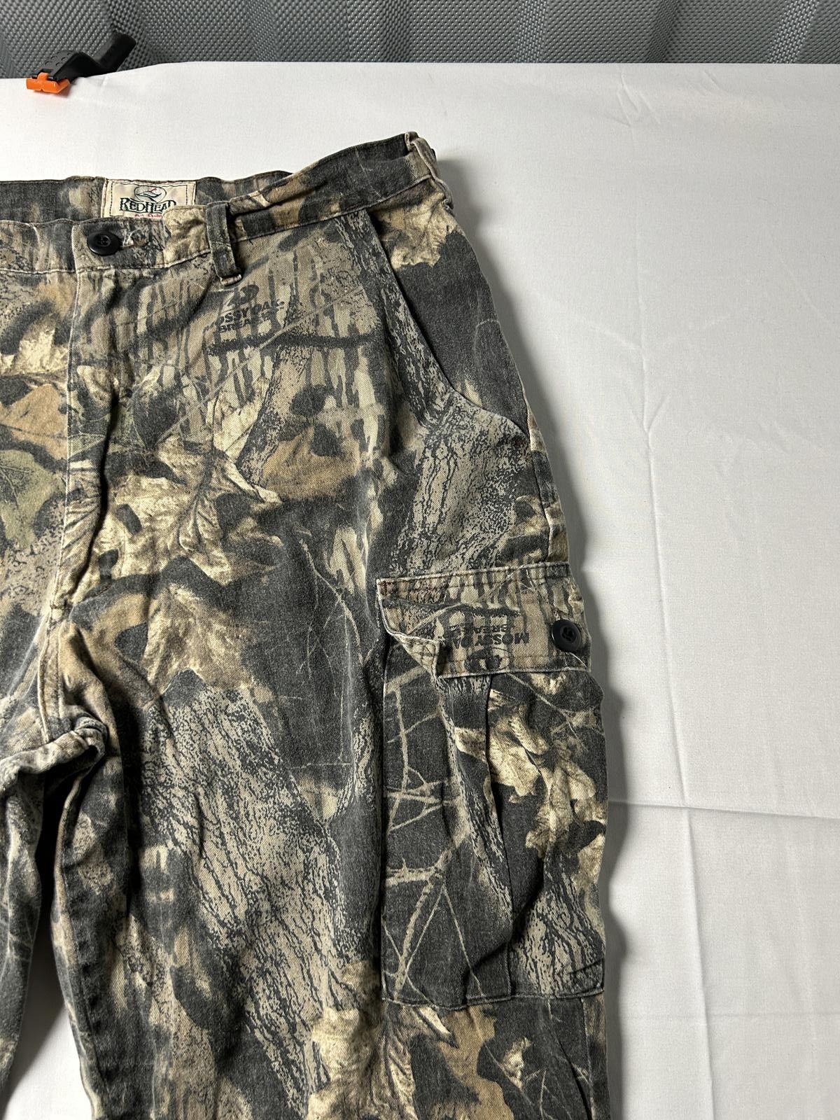 Realtree Redhead Real Tree Camo Heavyweight Cargo Trousers Hunting Size US 36 / EU 52 - 2 Thumbnail