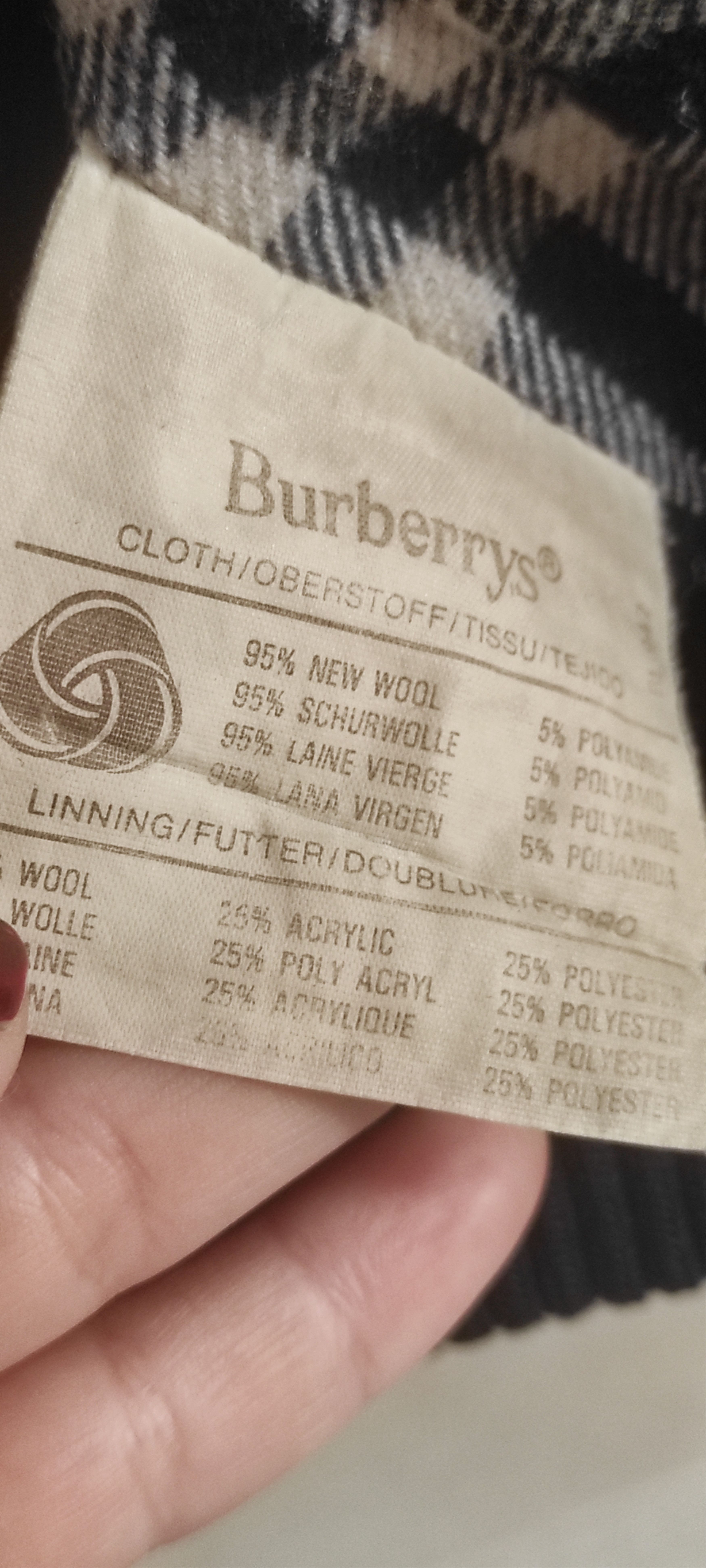 Burberry BURBERRY Bomber Jacket Winter Nova Check Mens Wool Navy Blue Size US XL / EU 56 / 4 - 21 Thumbnail