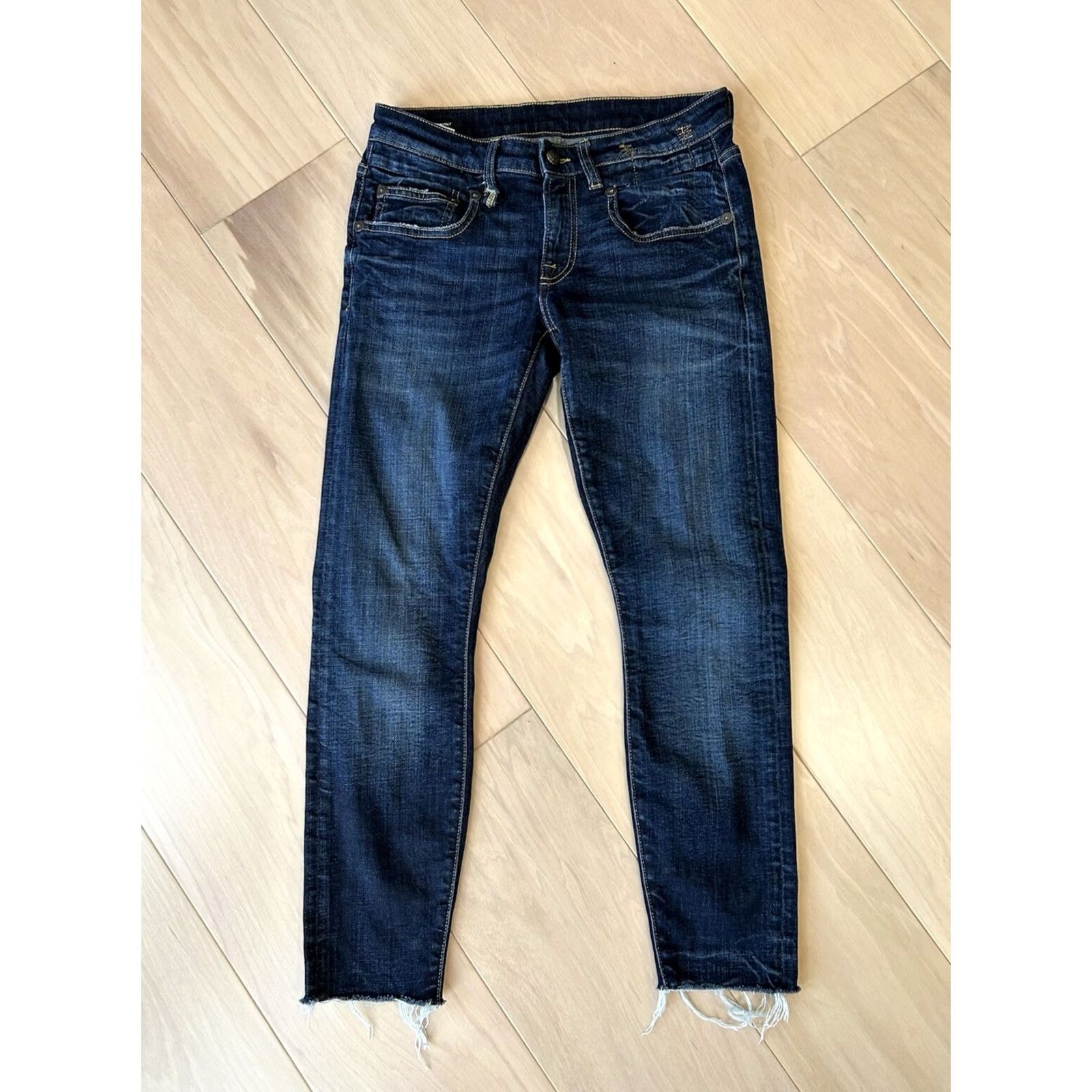 R13 R13 Indigo Denim Blue Jean Skinny Boy Howell Made Italy 27x26 Women’s Size 27" / US 4 / IT 40 - 3 Thumbnail