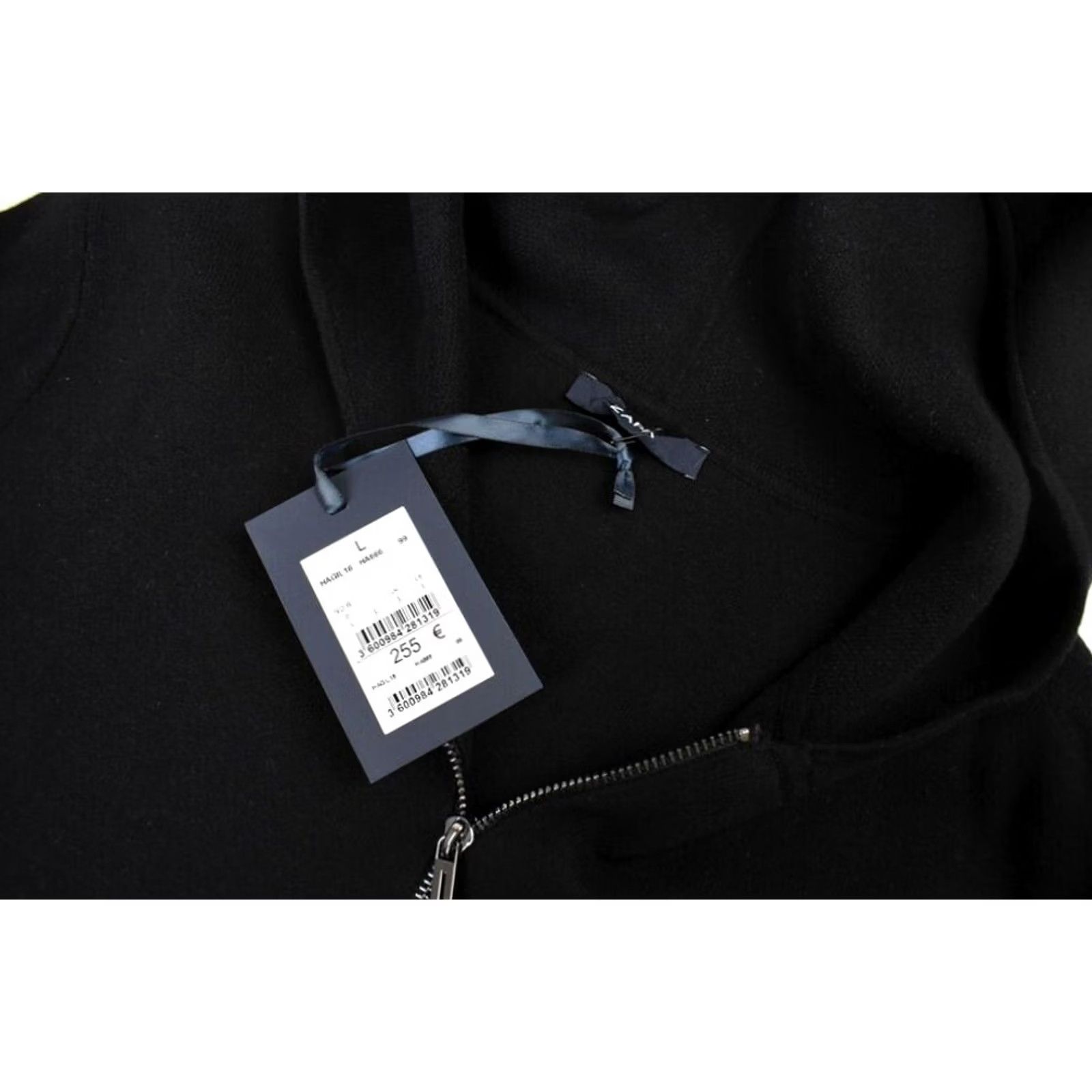 Vintage ZAPA Hoodie Men's LARGE Black Zip Pockets Sweatshirt Hooded Regular Fit Size US L / EU 52-54 / 3 - 5 Thumbnail