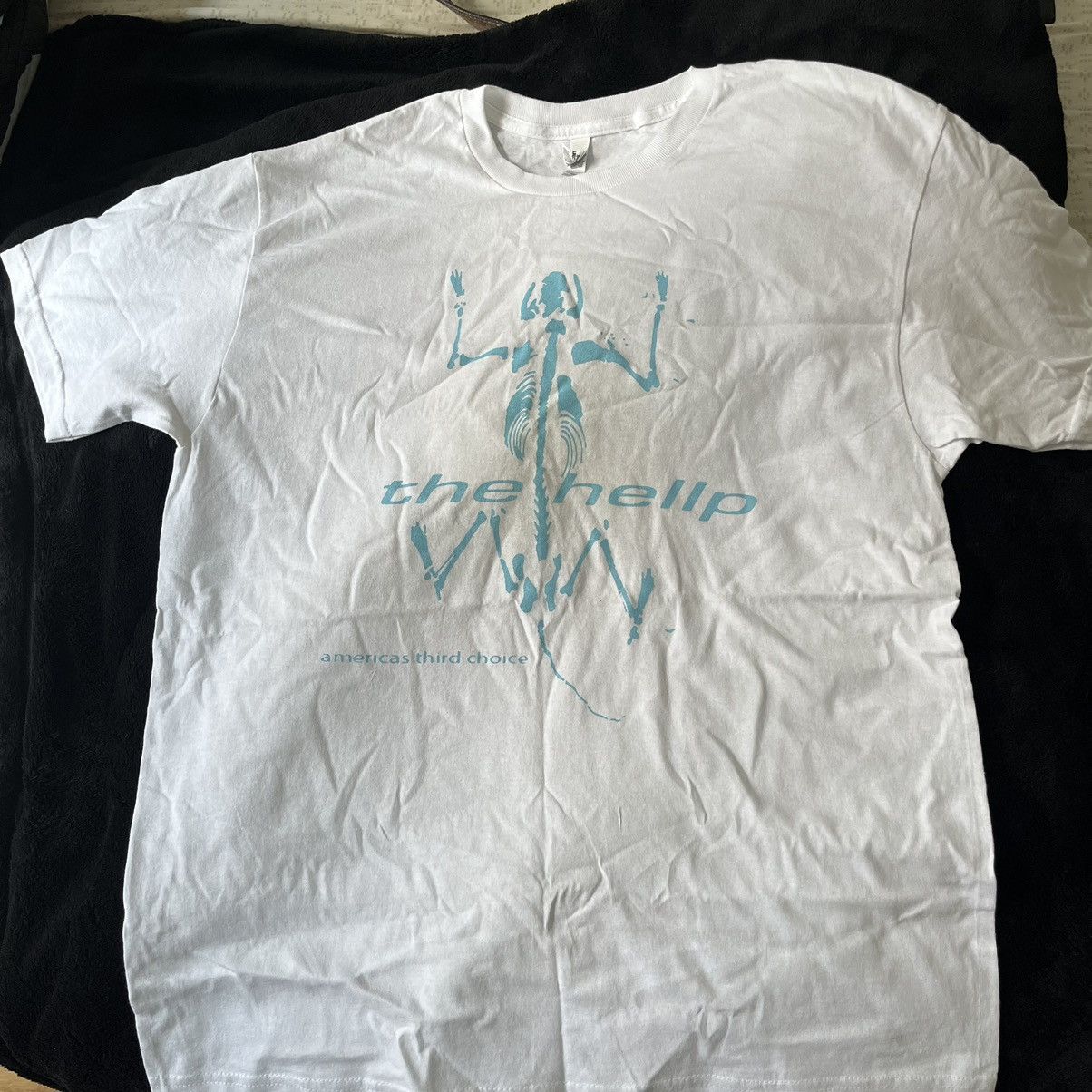 image of Hot Mess Hellp Americas Third Choice Shirt in White, Men's (Size Large)