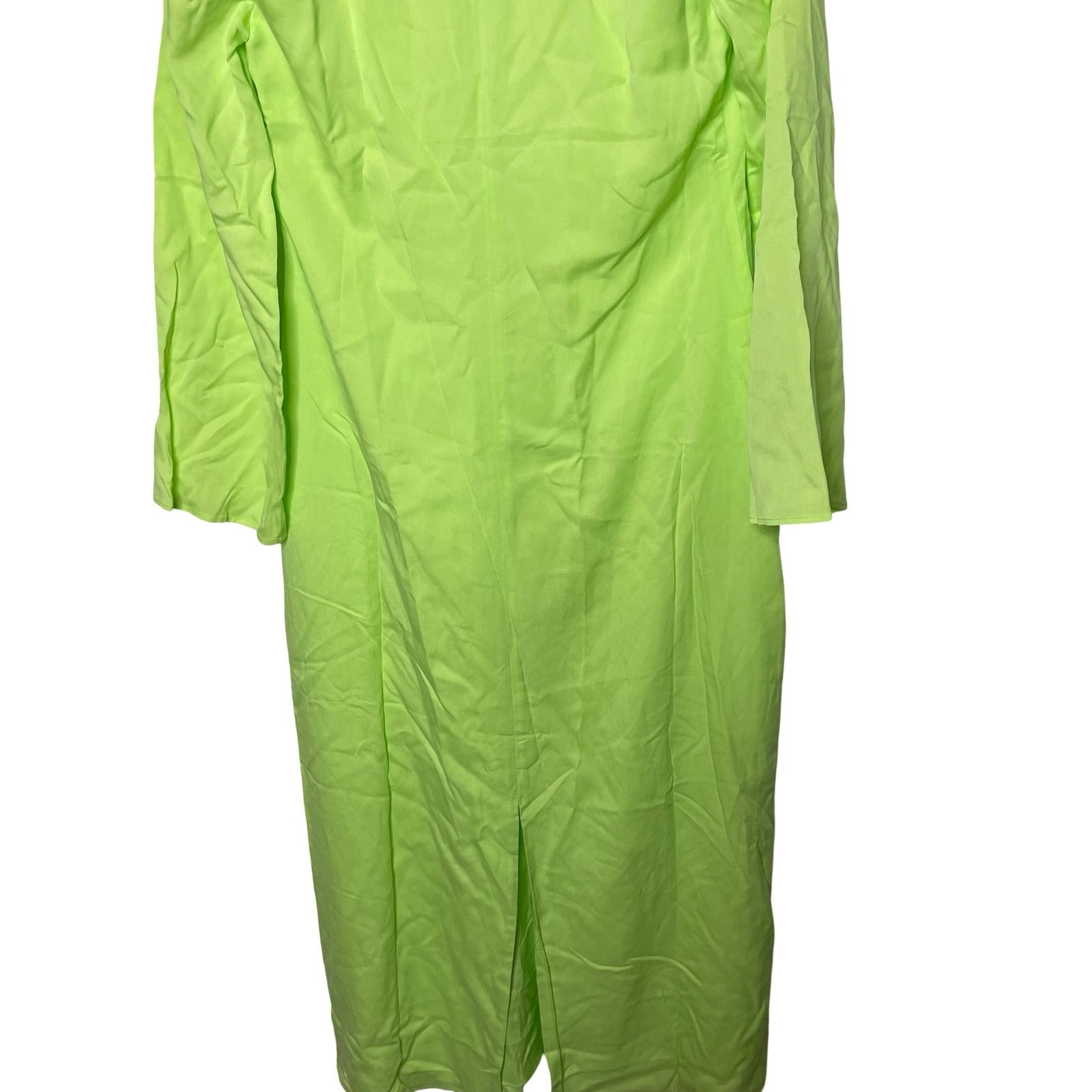 Mara Hoffman NWT MARA HOFFMAN Naliyah V-Neck Midi Dress in neon green 6 Size M / US 6-8 / IT 42-44 - 5 Thumbnail