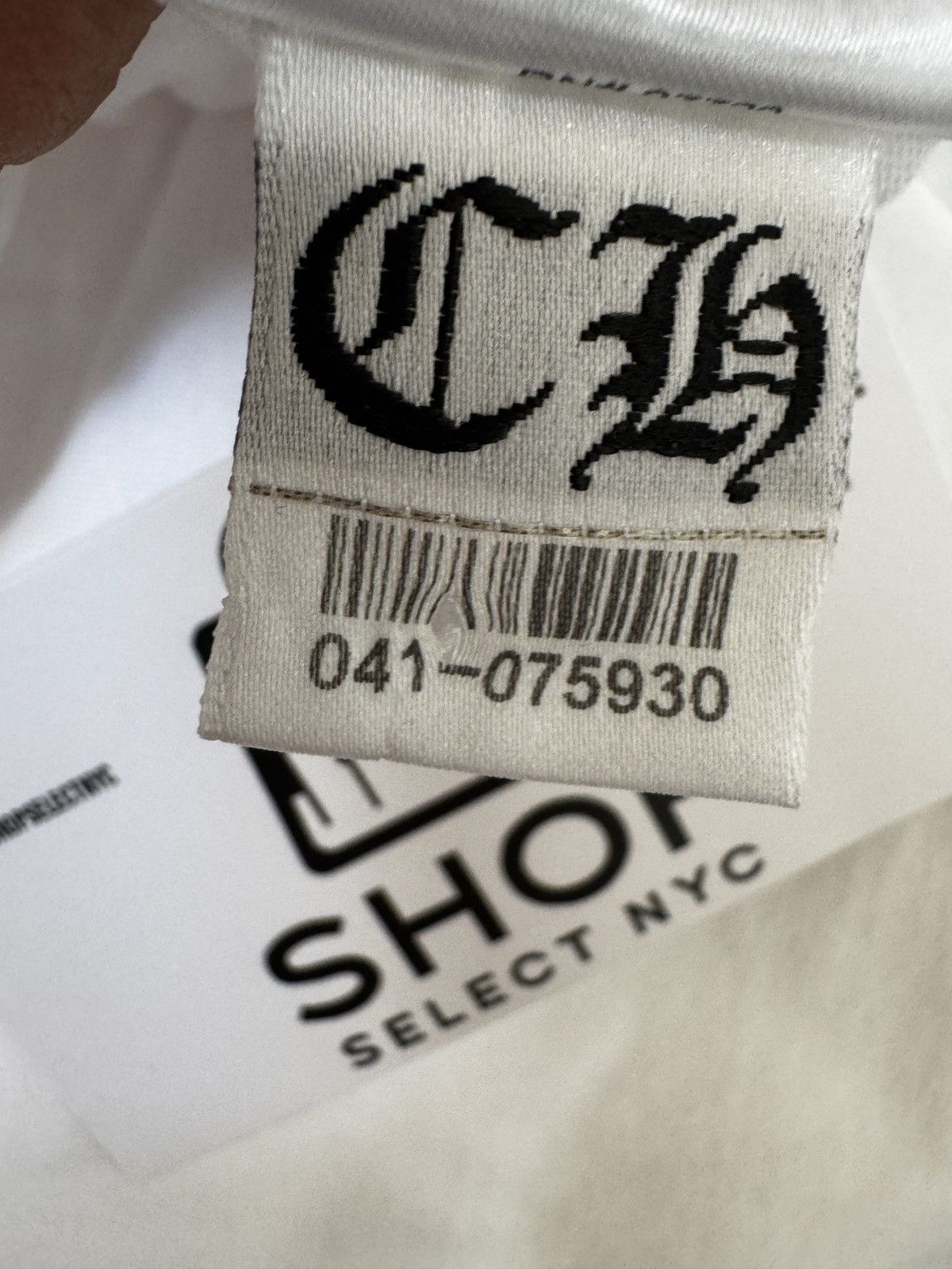 Chrome Hearts BRAND NEW CHROME HEARTS NEW YORK WHITE HORSESHOE T-SHIRT Size US L / EU 52-54 / 3 - 4 Thumbnail