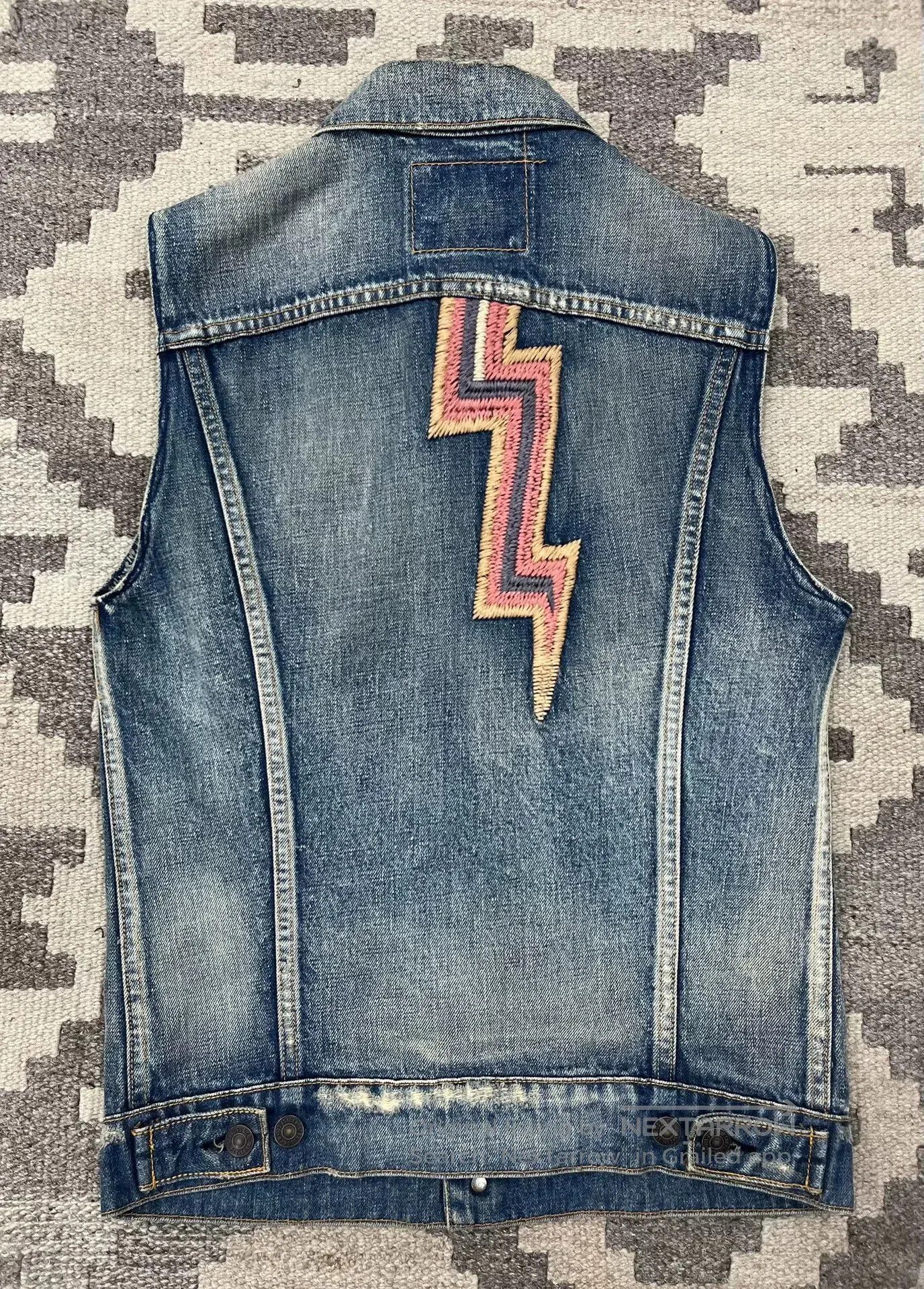 LVC LVC Denim Vest with Lightning. Size US M / EU 48-50 / 2 - 8 Thumbnail