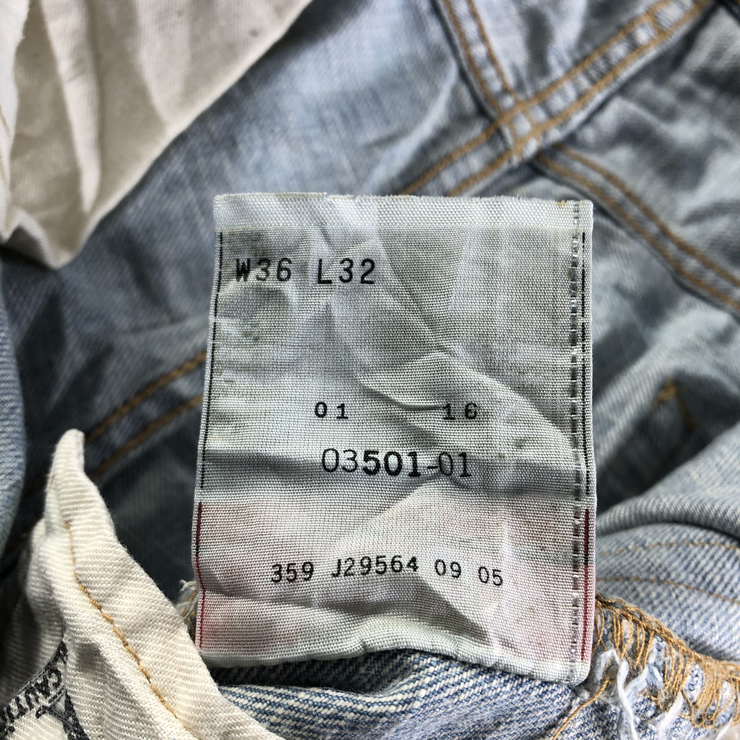 Levi's Vintage Light Wash Levis 501 Jeans-J3625 Size US 37 - 10 Thumbnail