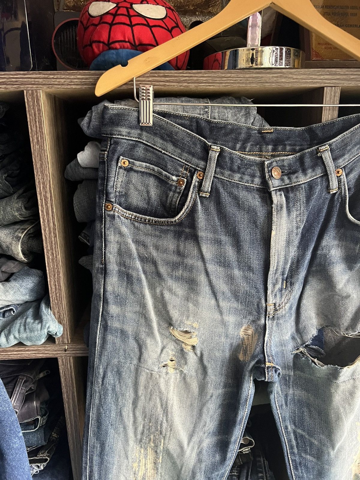 Edwin 🔥Made in Japan Edwin Distressed Denim Size US 35 - 10 Thumbnail