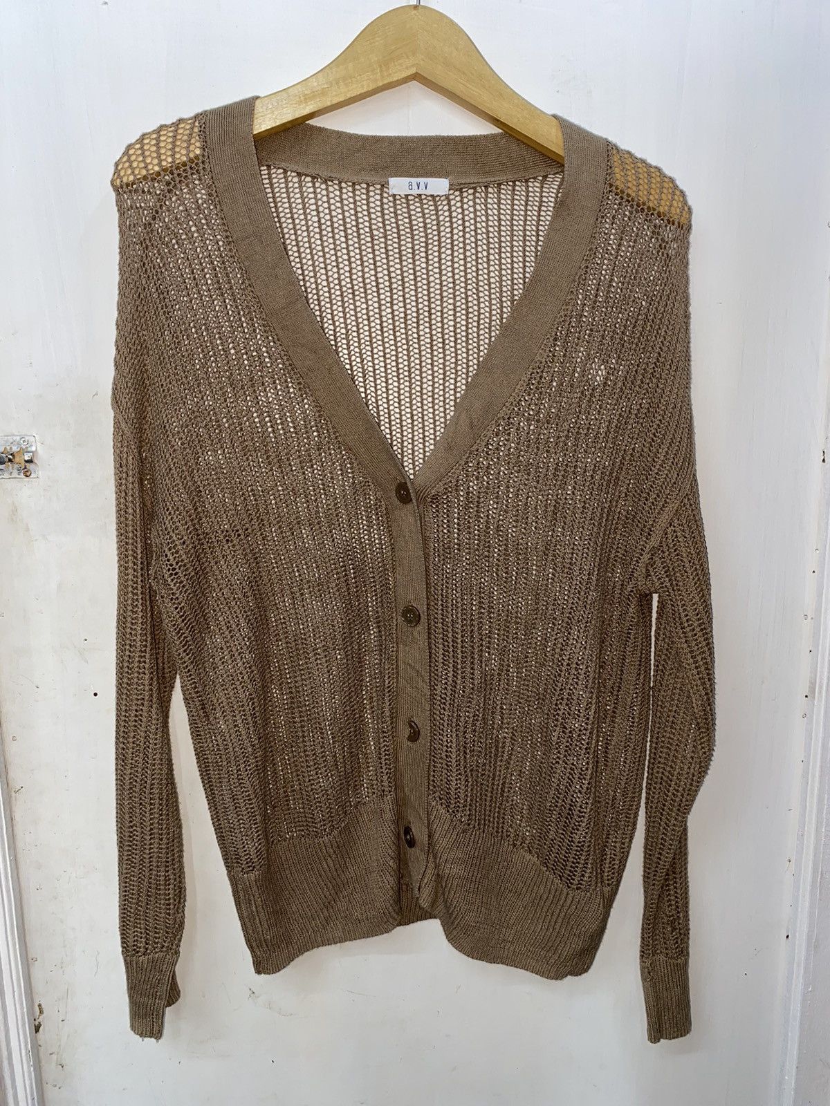 Hysteric Glamour × If Six Was Nine × Japanese Brand open knit cardigan AVV HOMME meshtop fishnet style Size US M / EU 48-50 / 2 - 11 Thumbnail